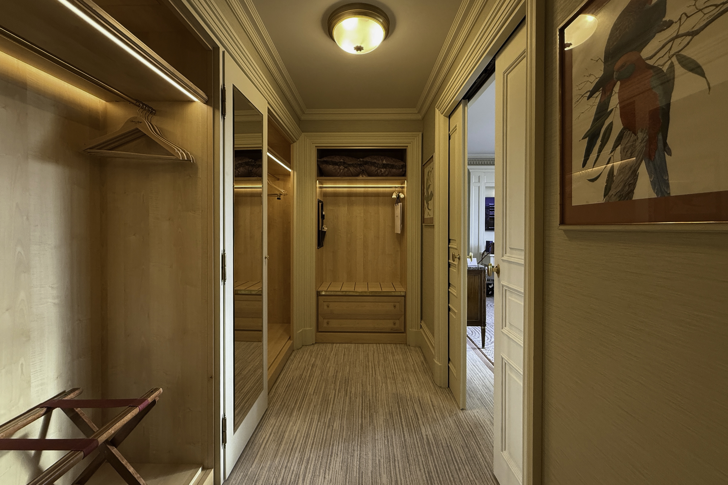 Our room at the Beau-Rivage Hotel.