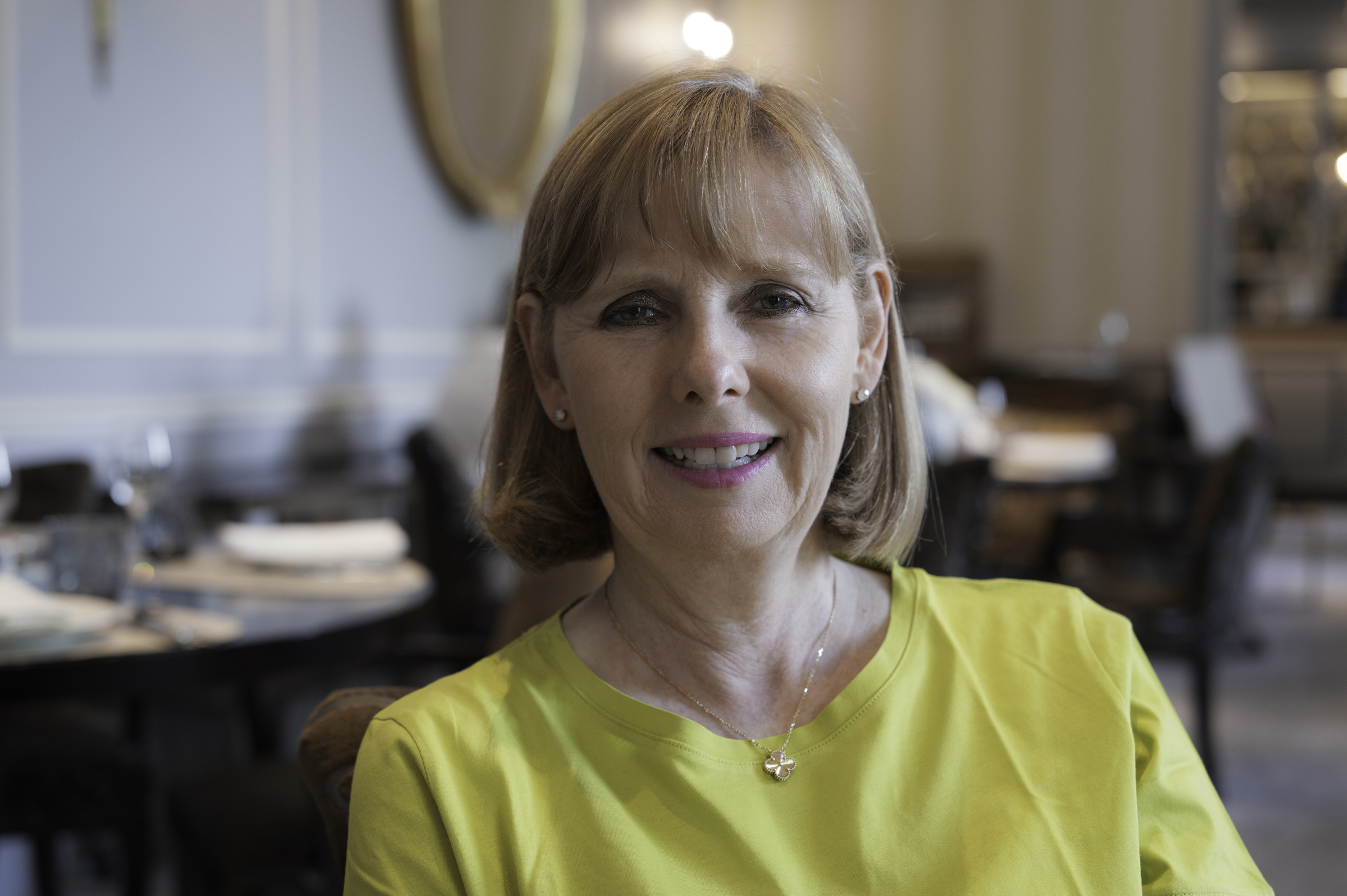 Andrea, at breakfast.