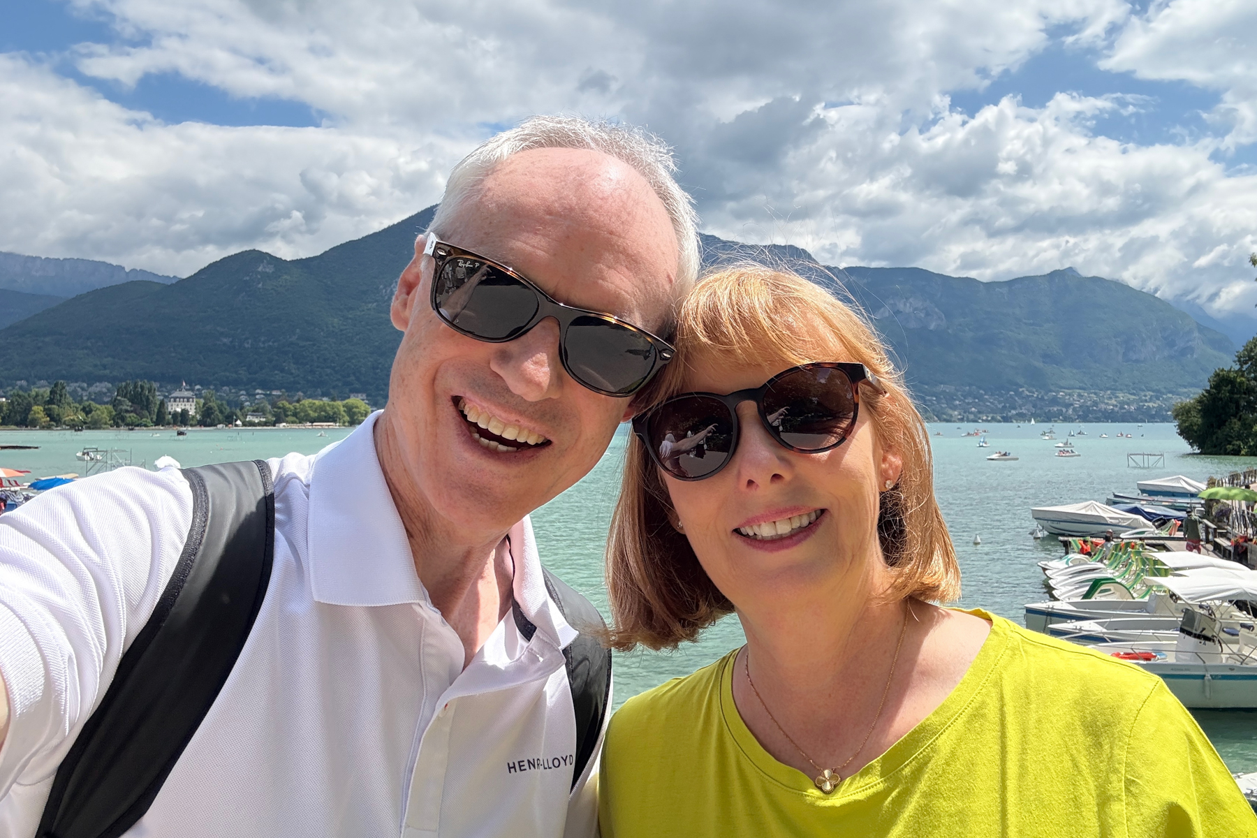 Keith and Andrea, on Pont des Amours.