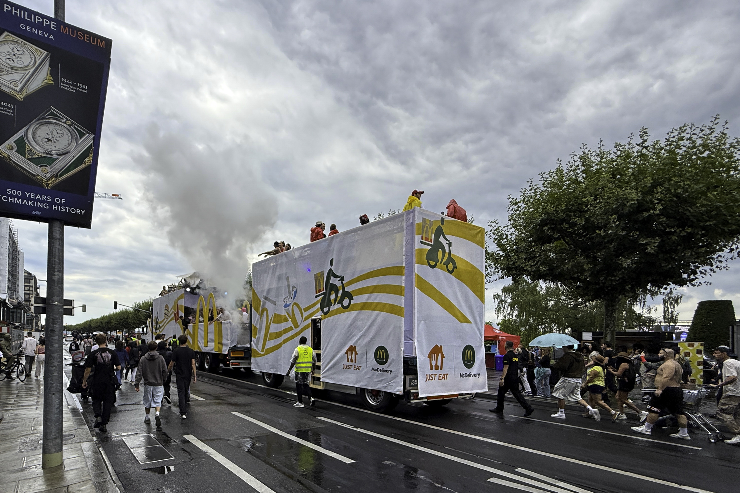Some of the parade going past our hotel.