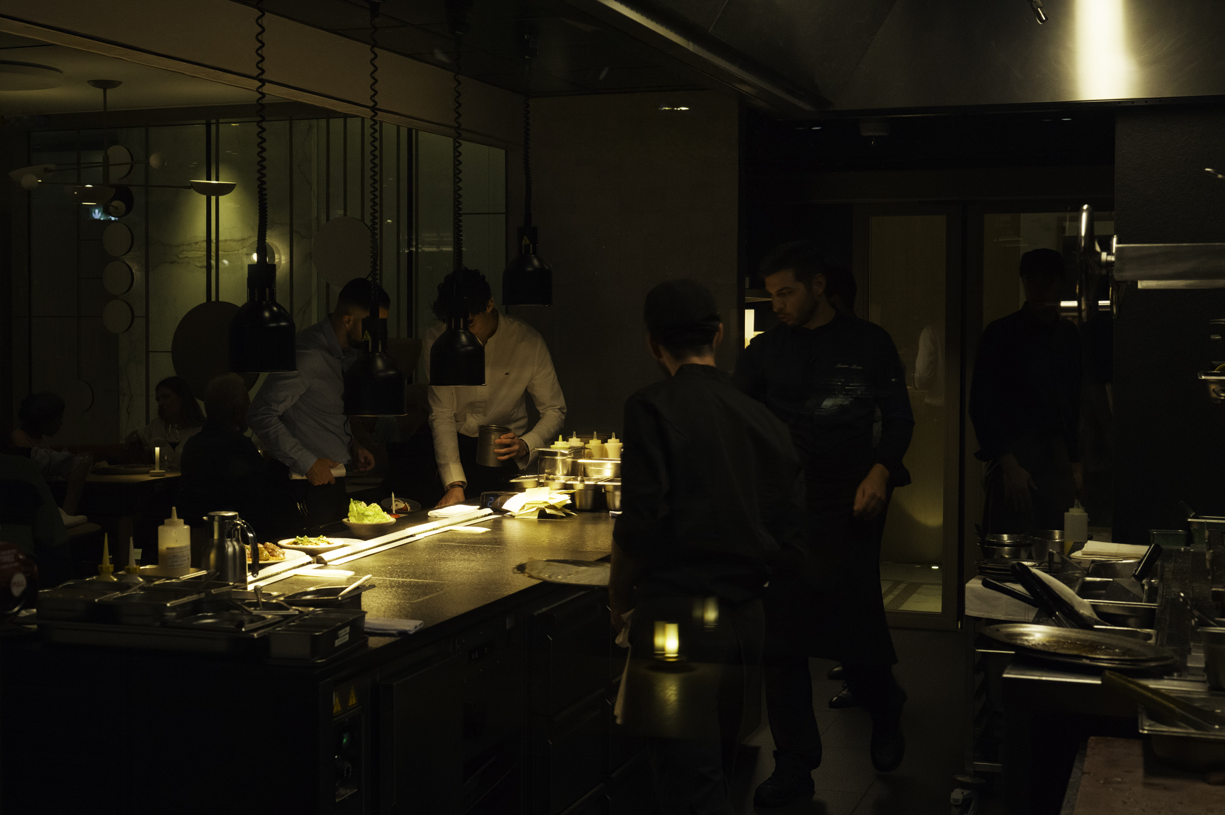 The kitchen at Ottolenghi, Geneva.