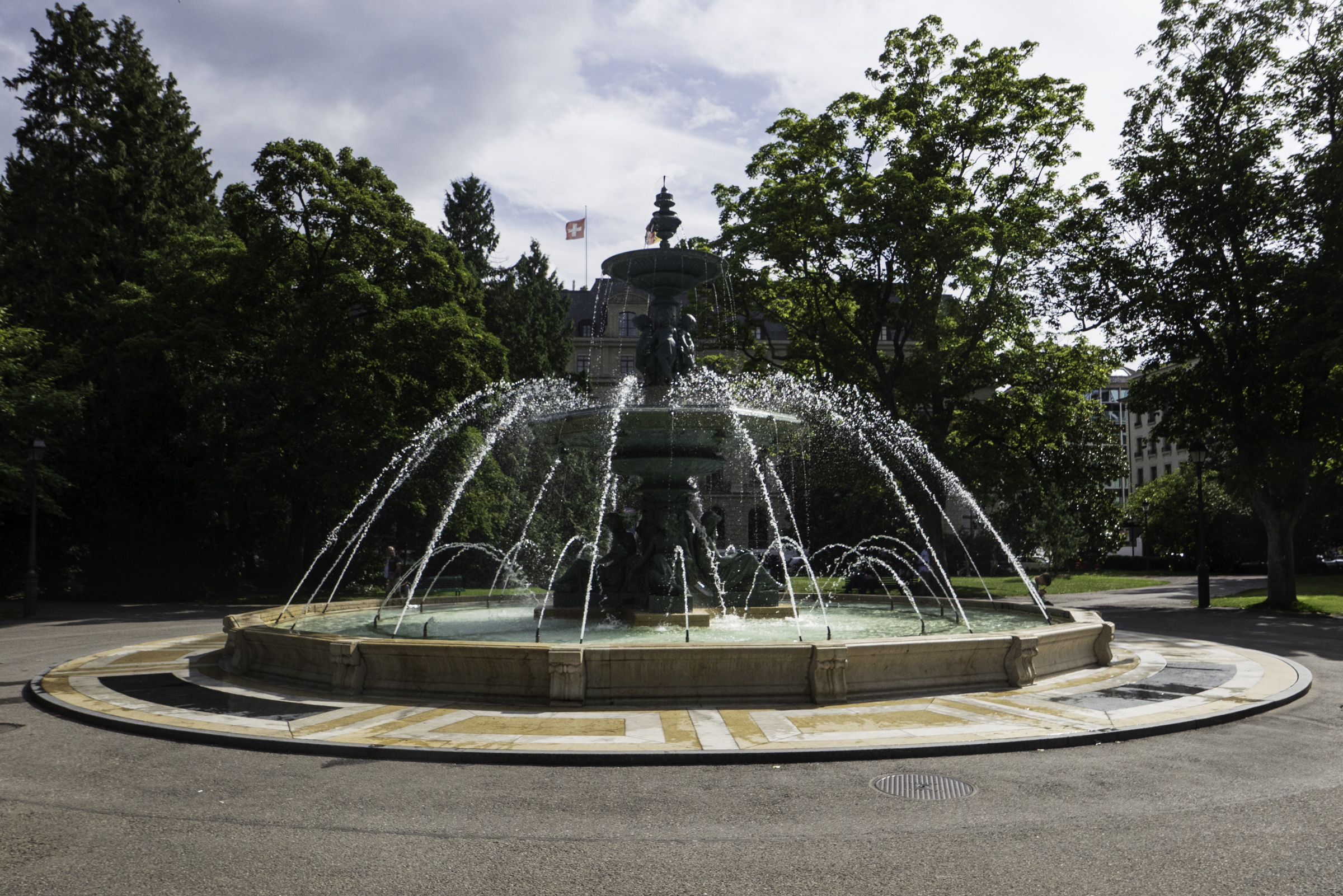 The Four Seasons Fountain in Jardin Anglais.
