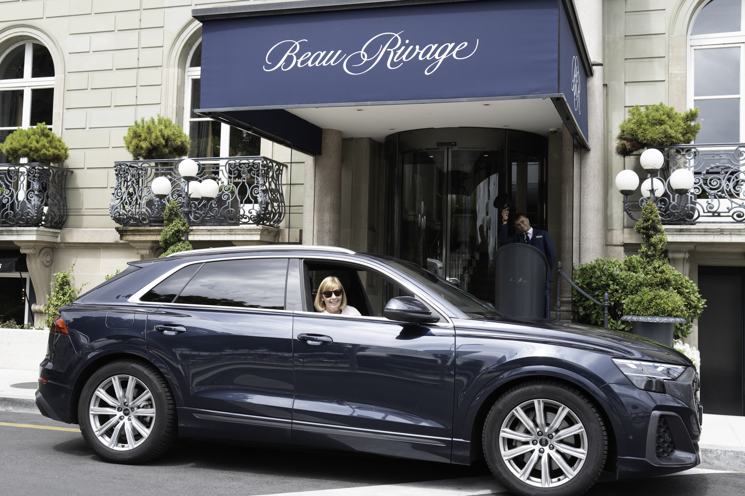 Ready to leave the Beau-Rivage in Geneva.