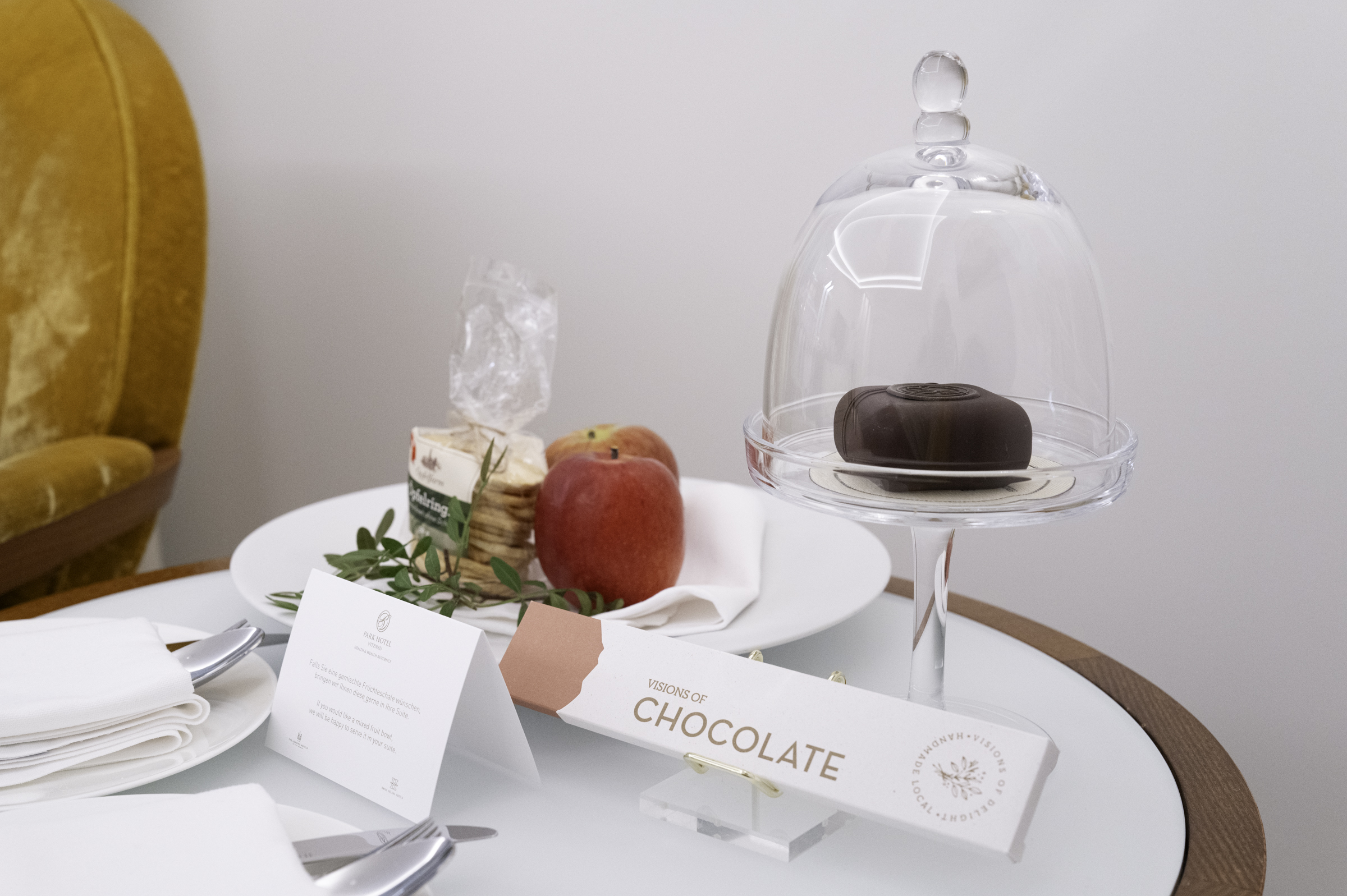 Welcome treats in our room at the Park Hotel.