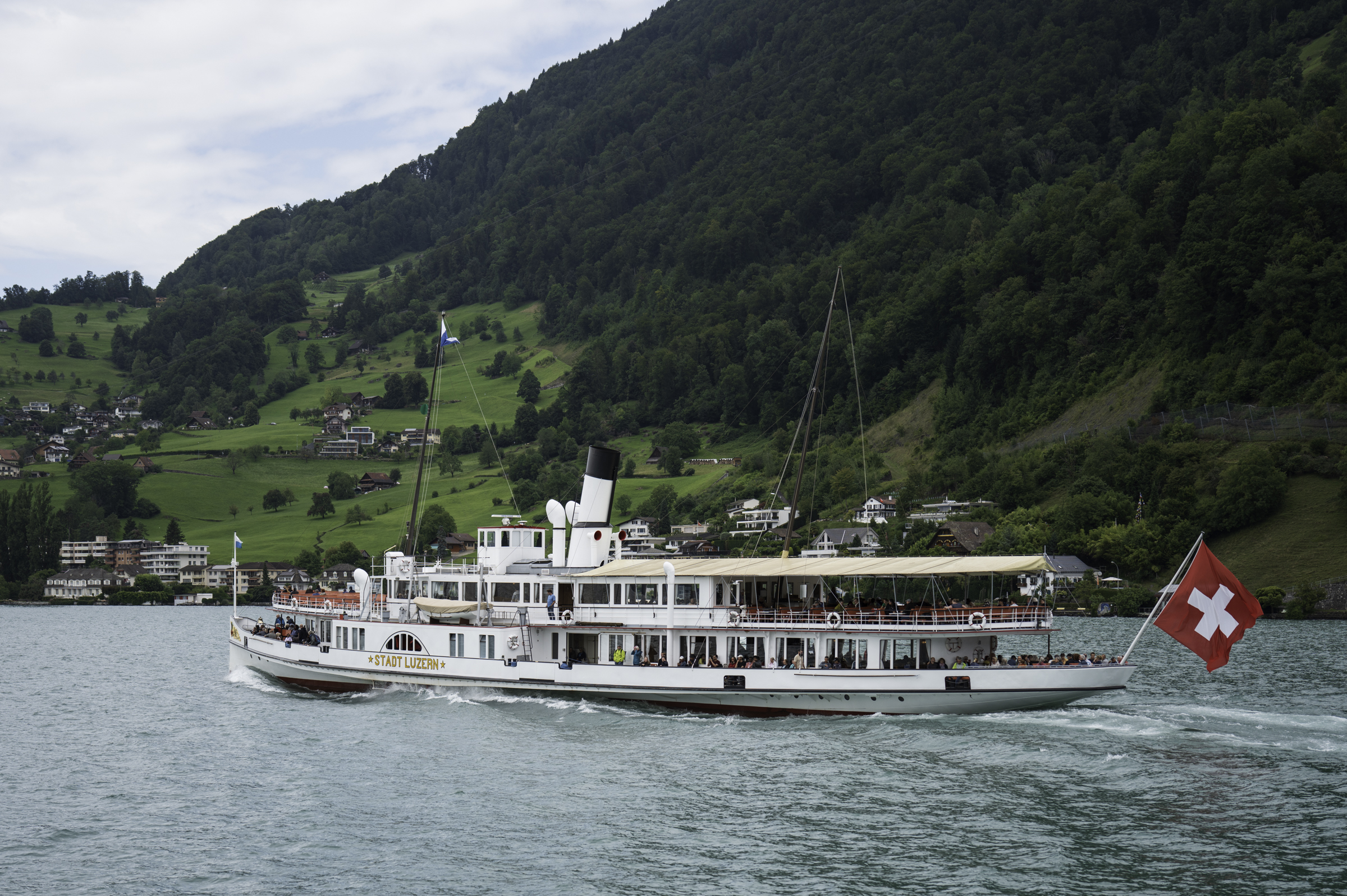 A Lake Lucerne ferry.
