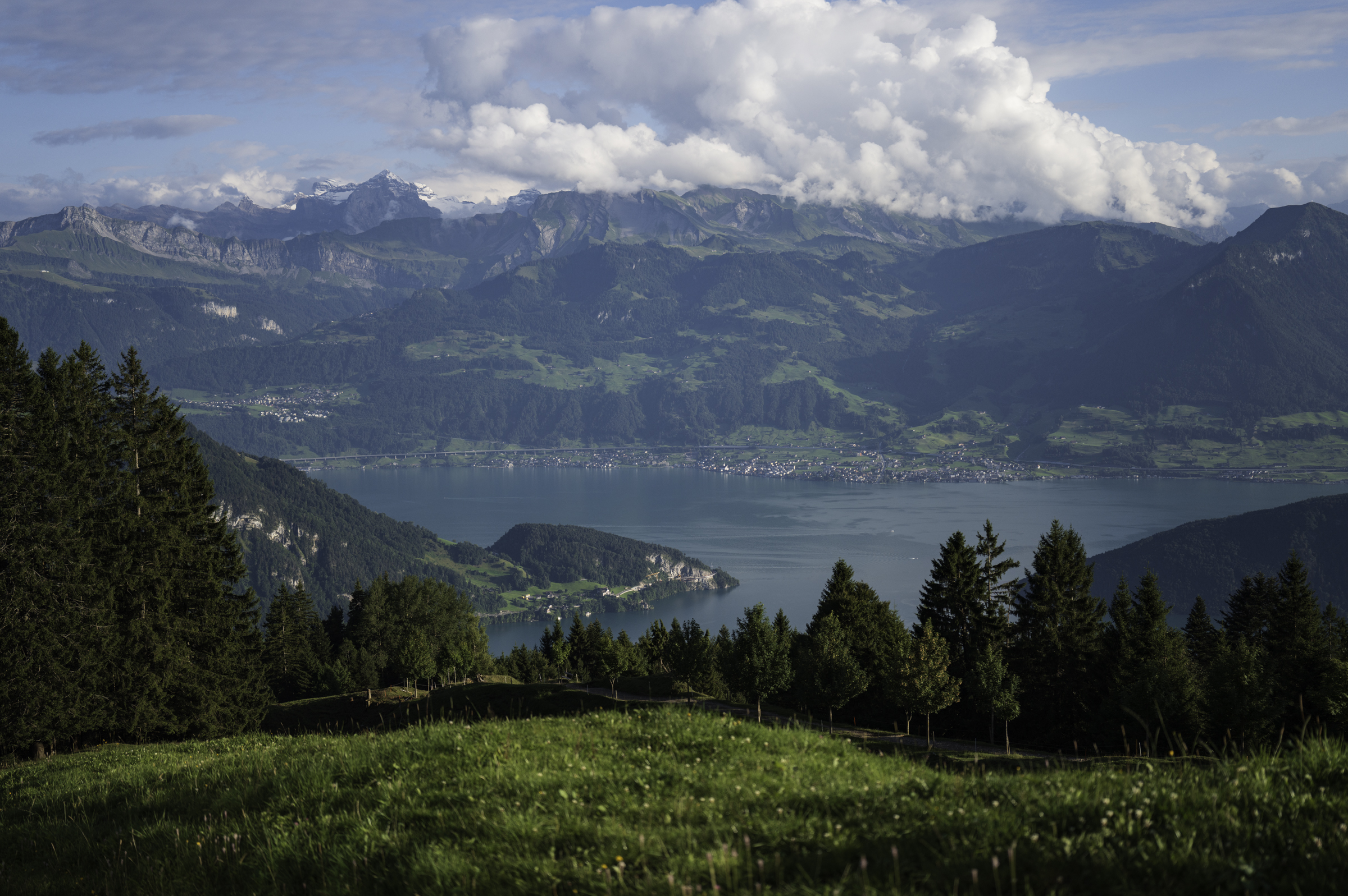 Looking over Lake Lucerne.