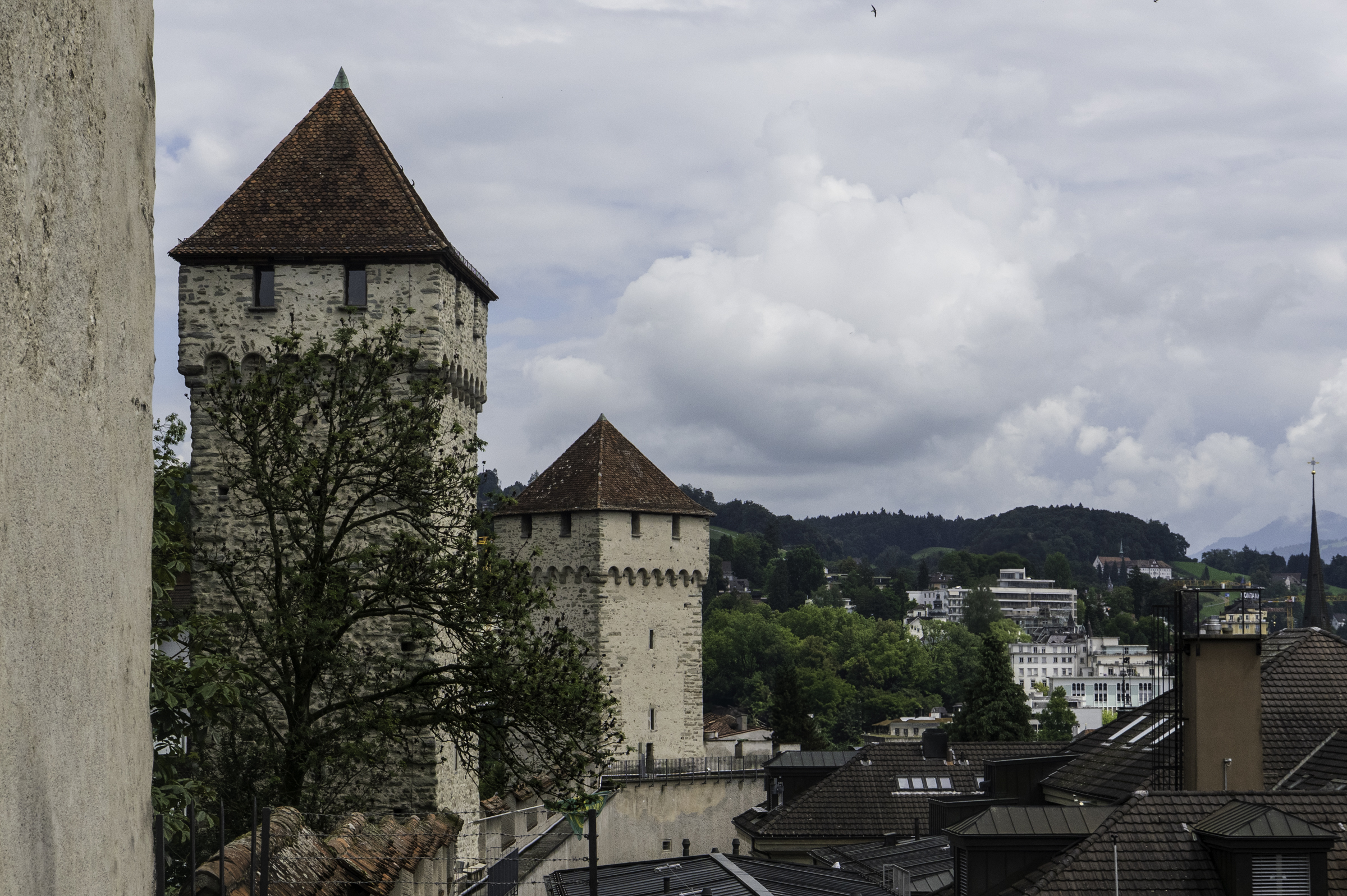 Towers on the Musegg Wall.