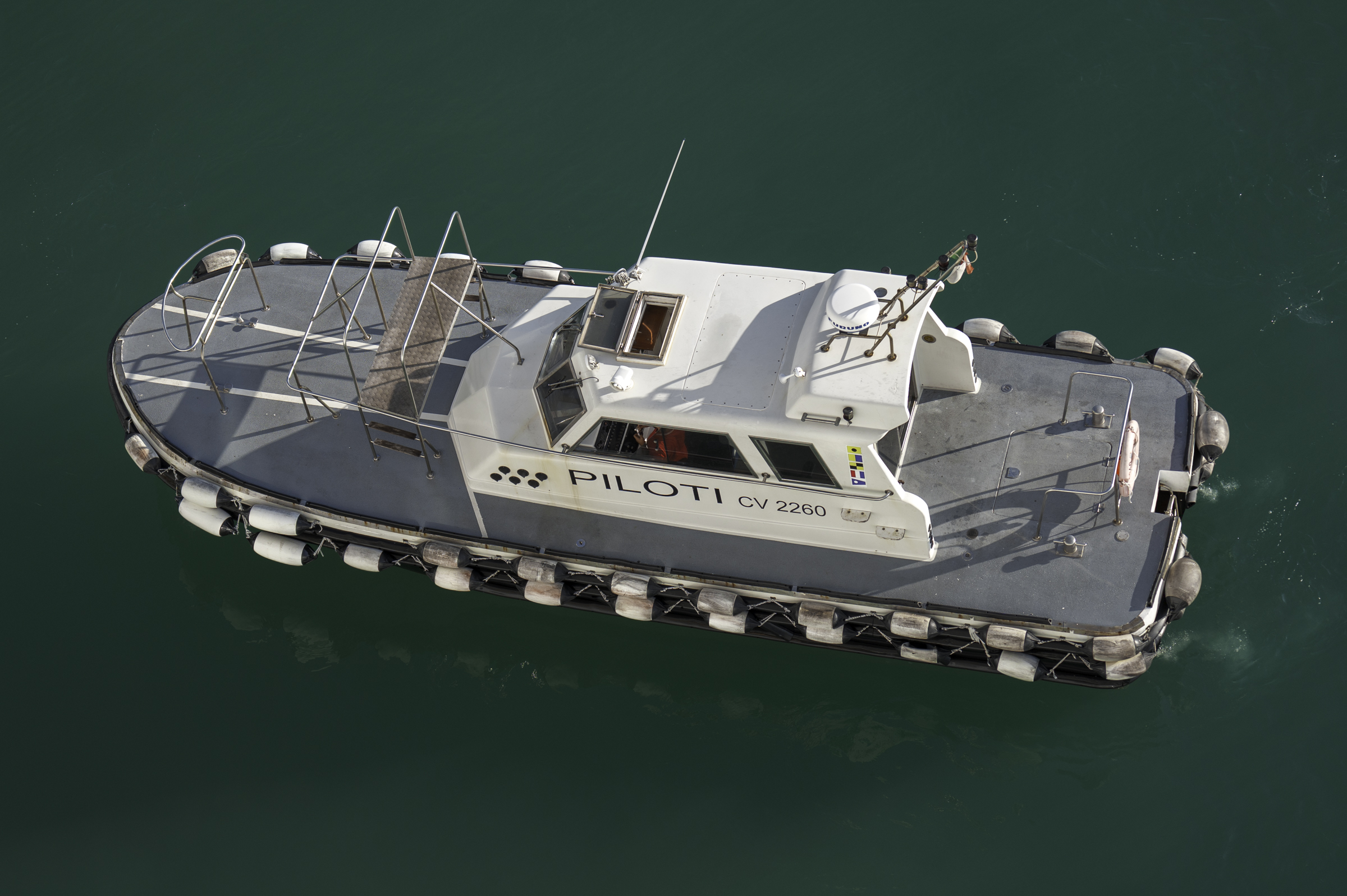 The harbour pilot boat.