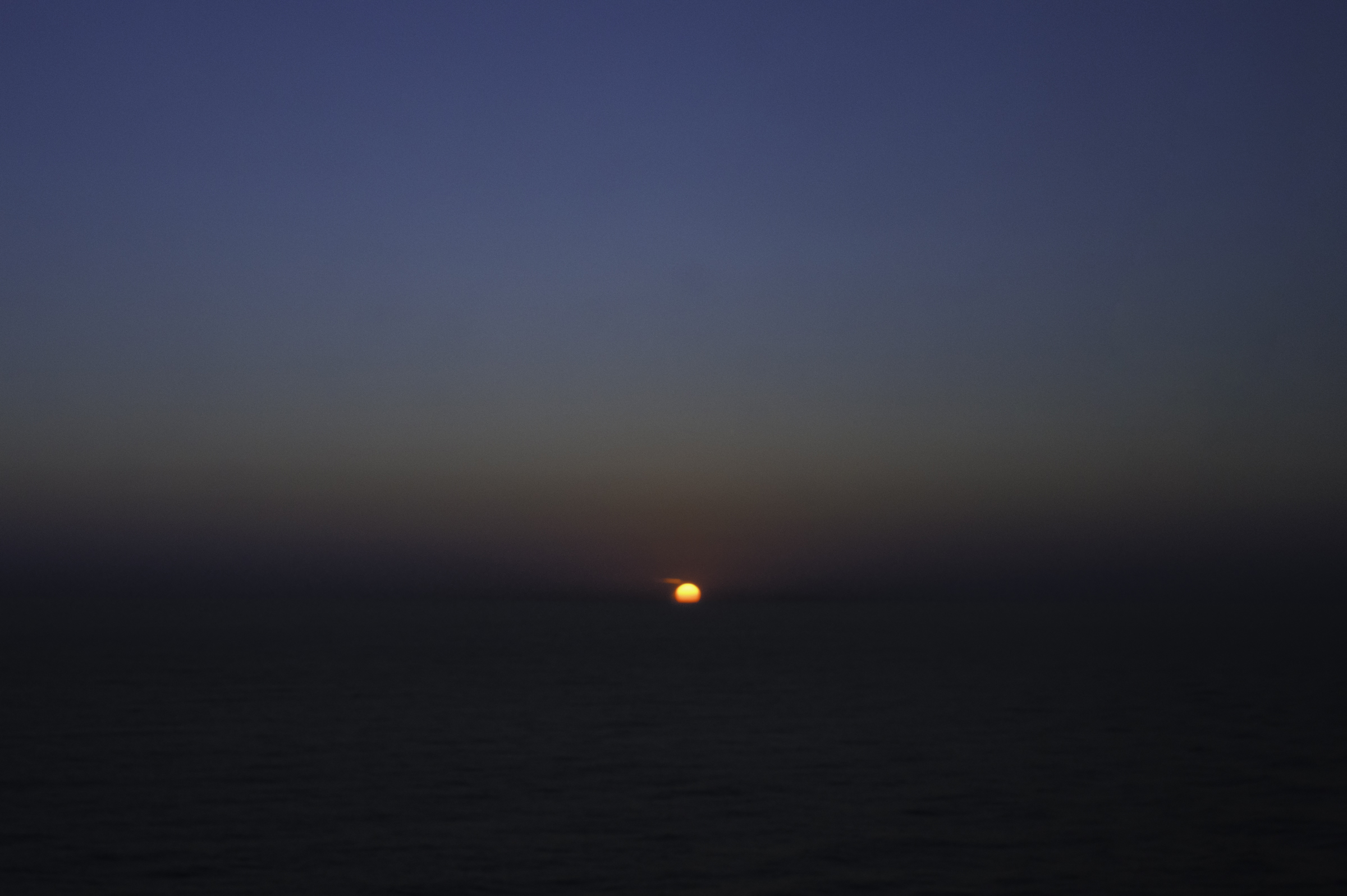 Sunset over the Tyrrhenian Sea.