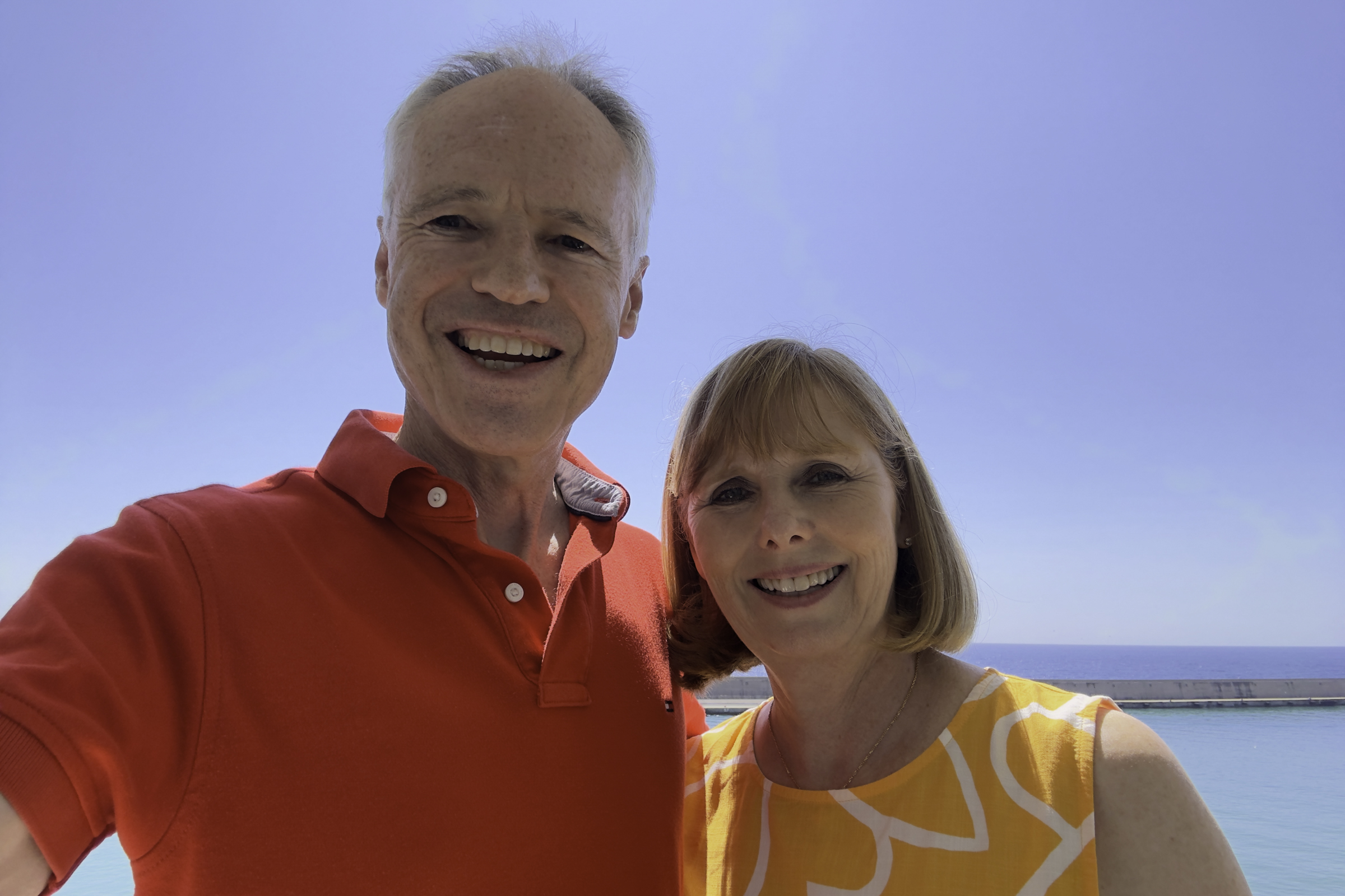 Keith and Andrea, on the suite veranda.