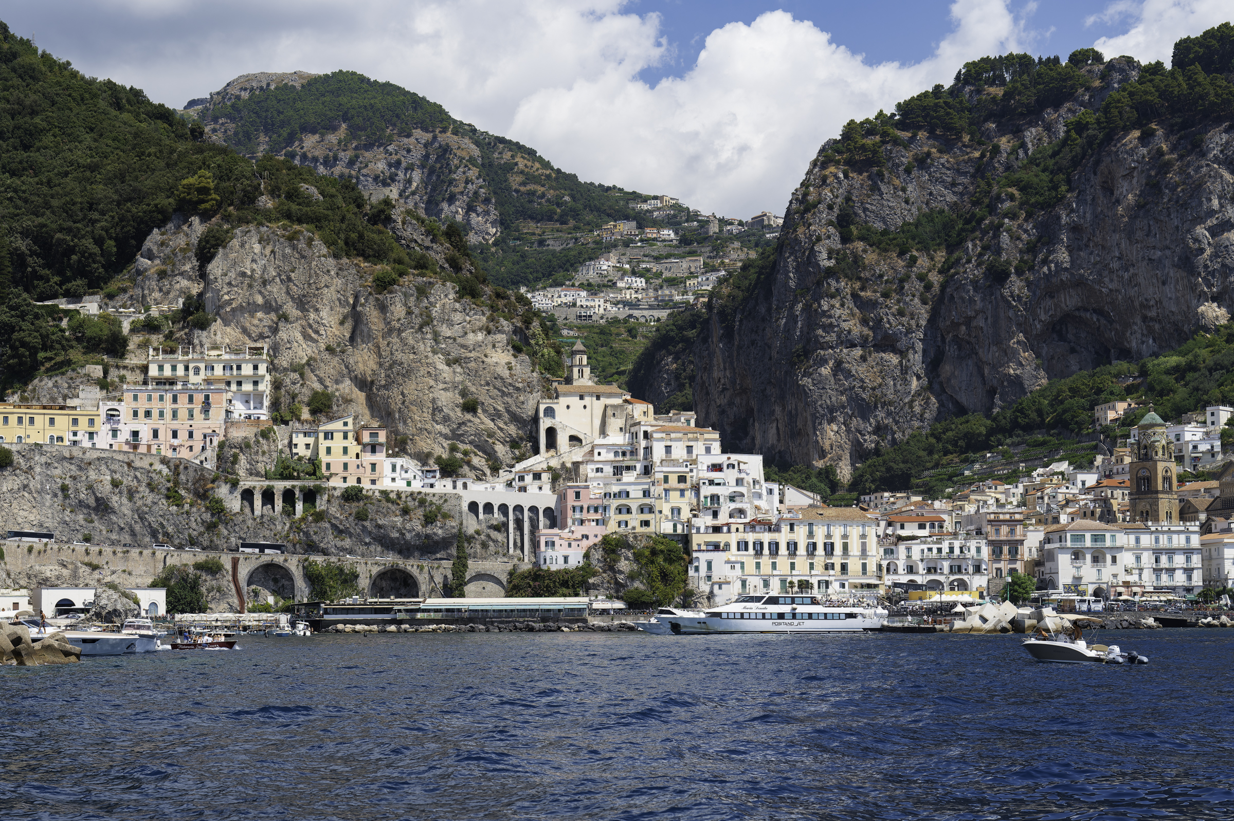 Arriving back in Amalfi.