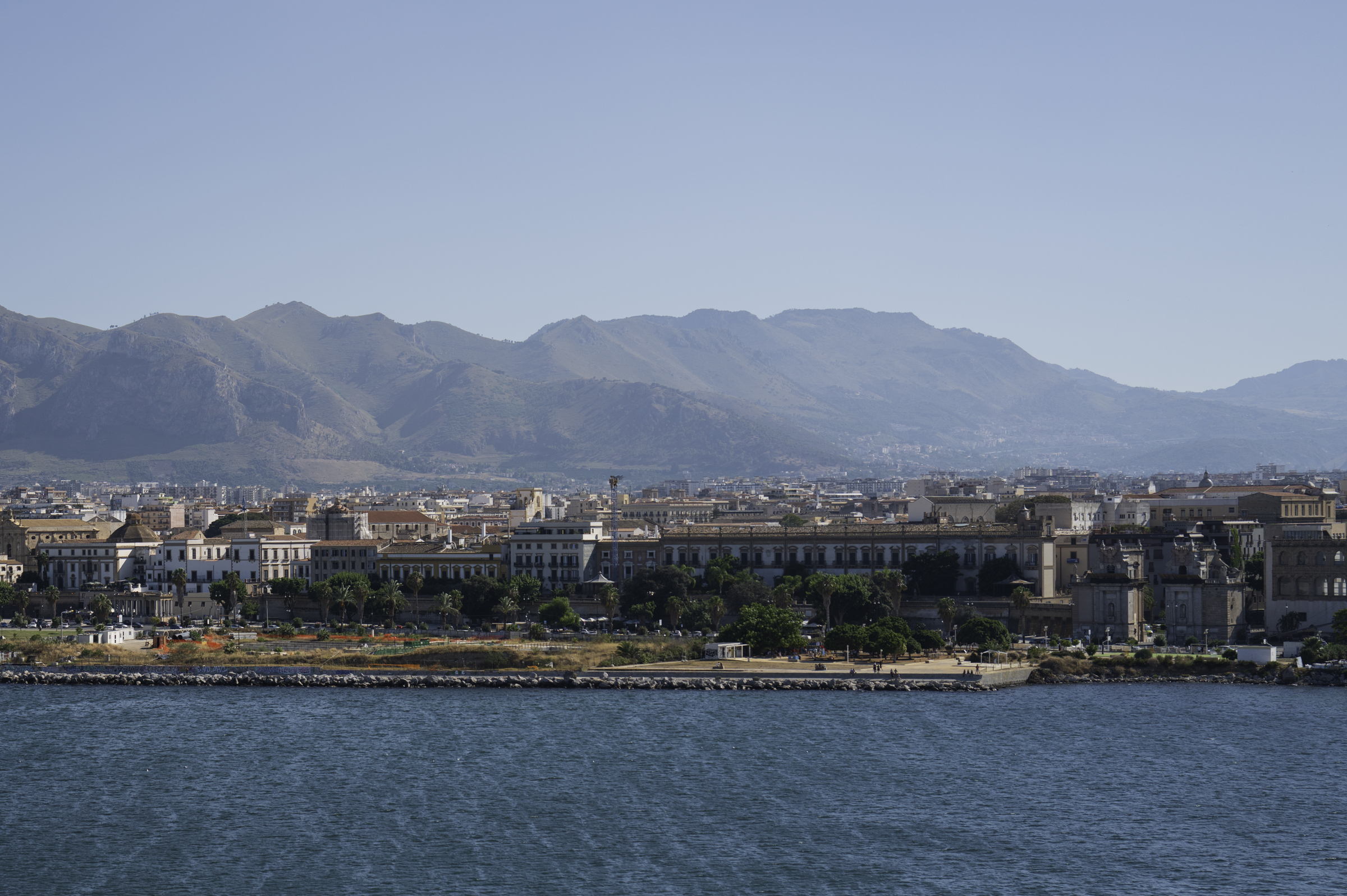 View of Palermo from the ship.