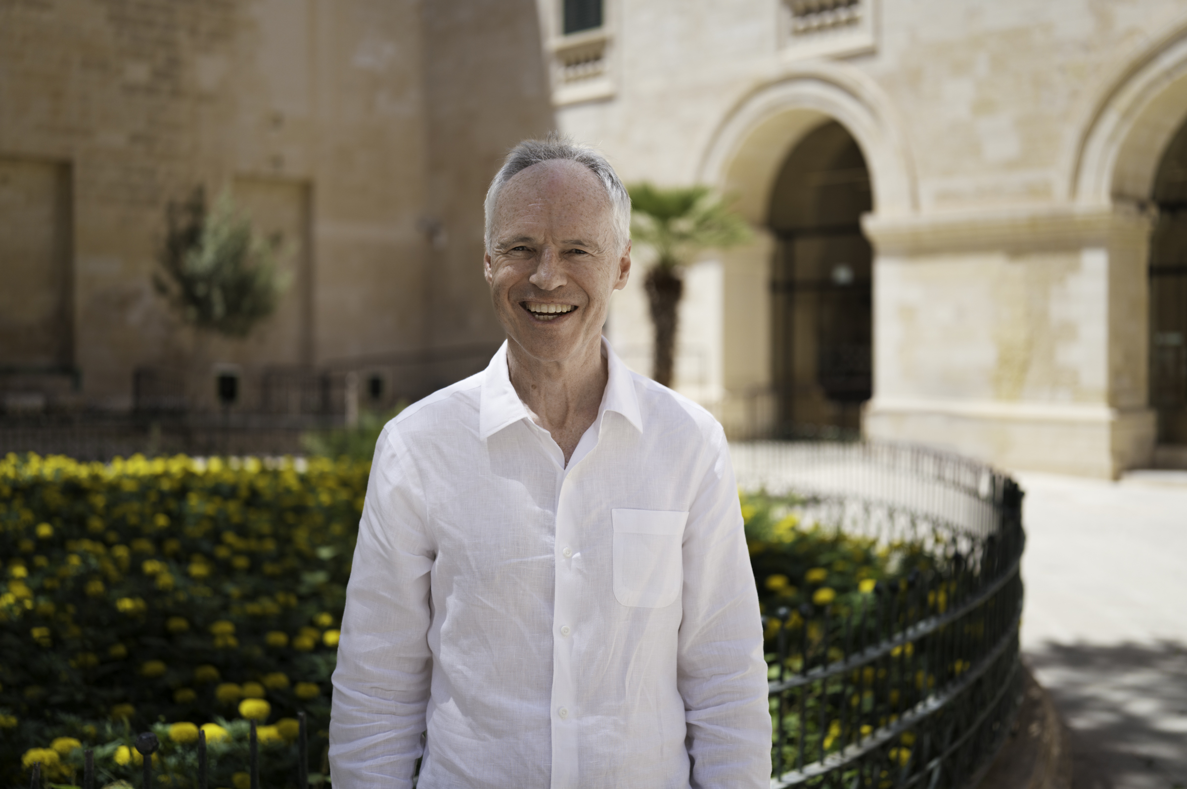 Keith, in the courtyard of the Grand Master's Palace.