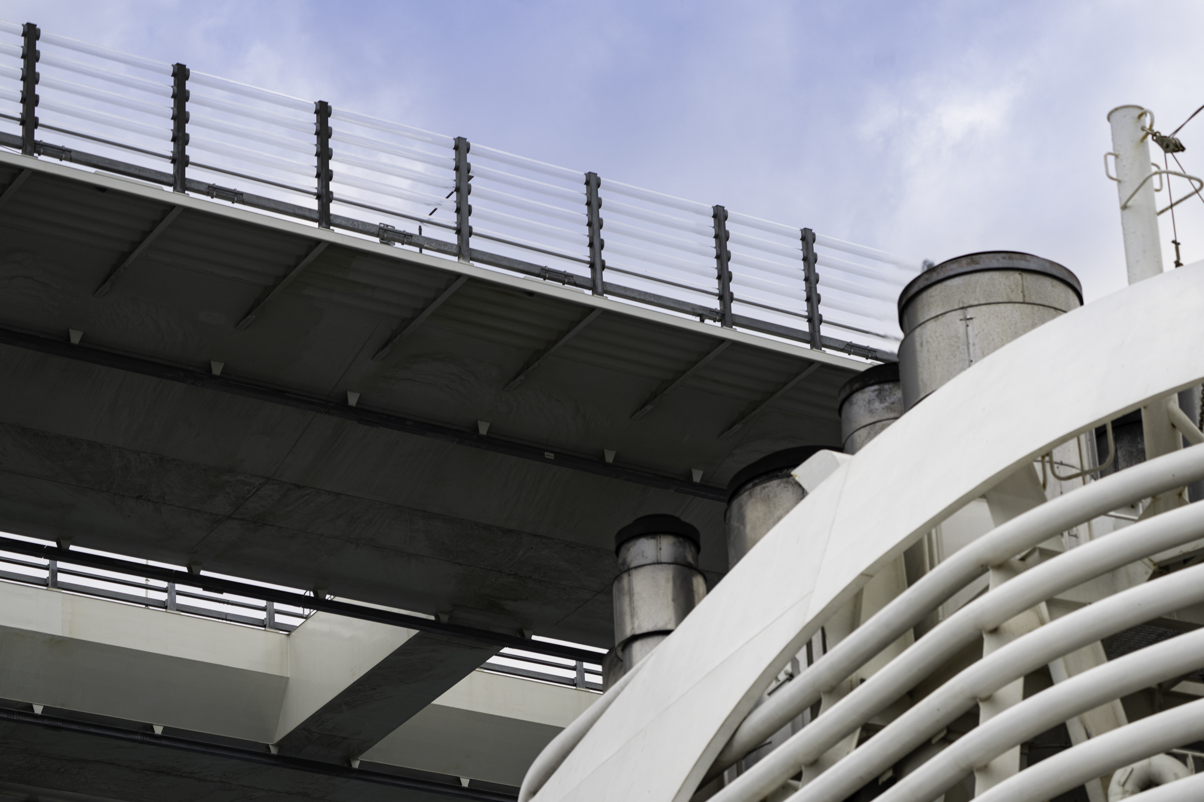 Sailing under the 1915 Çanakkale Bridge (with not a lot of room to spare!).
