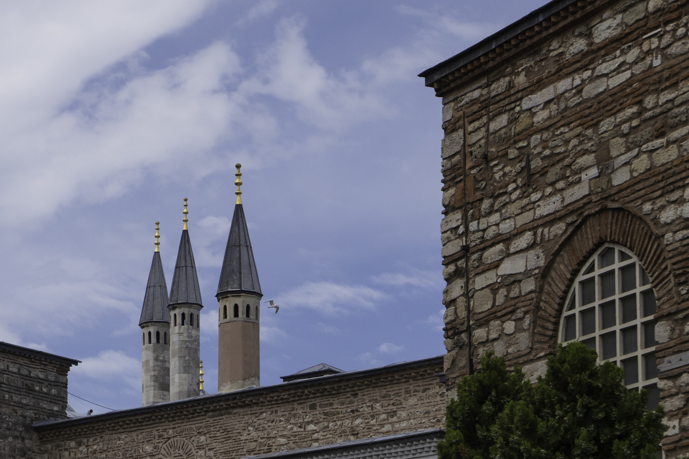 Palace kitchen chimneys in the Second Court of Topkapi Palace.