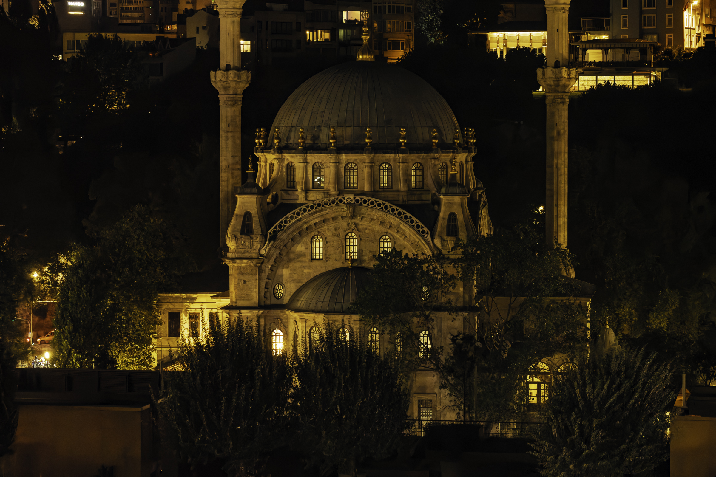 The Ortaköy Mosque.