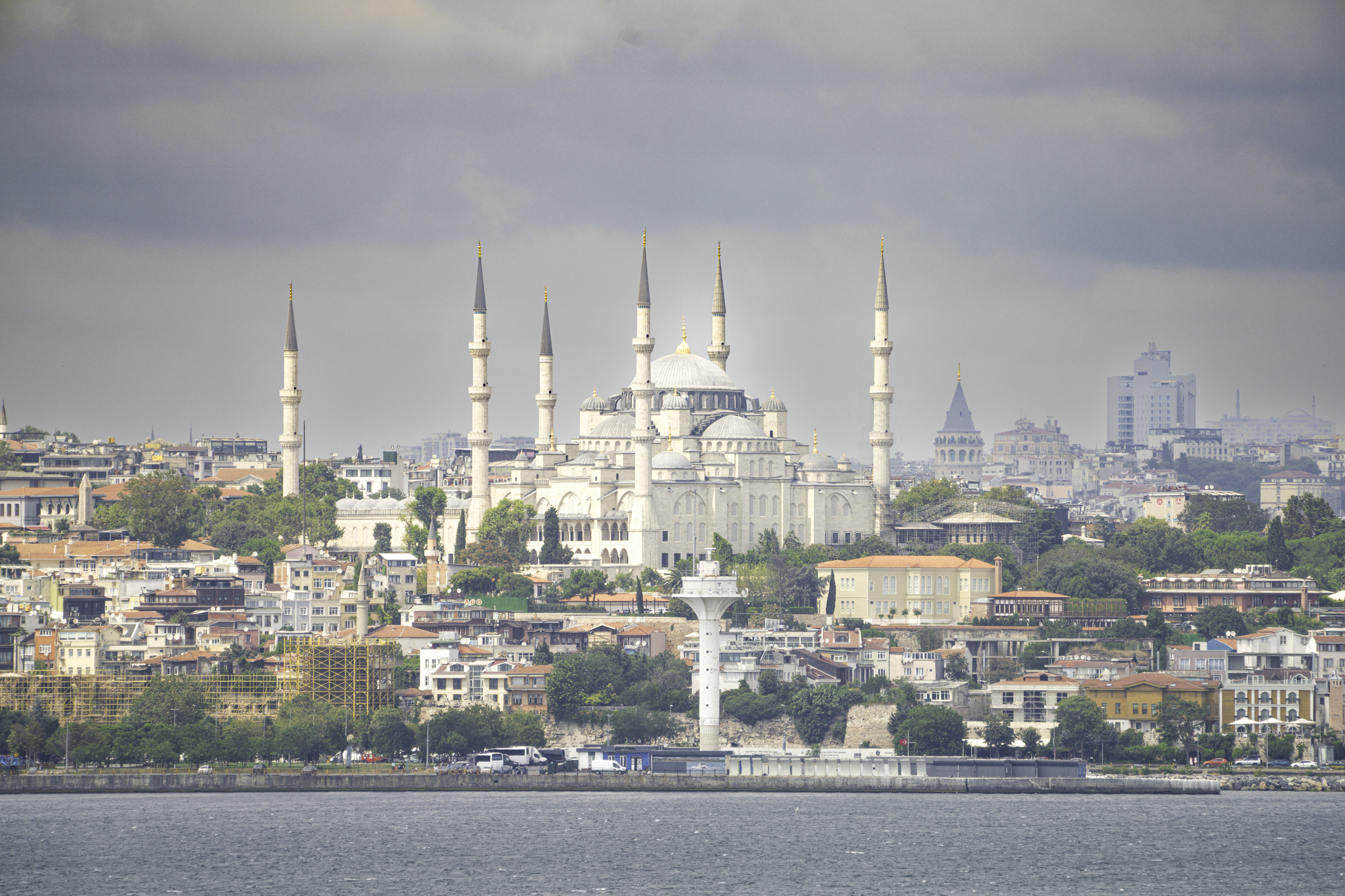 Looking back to the Blue Mosque.