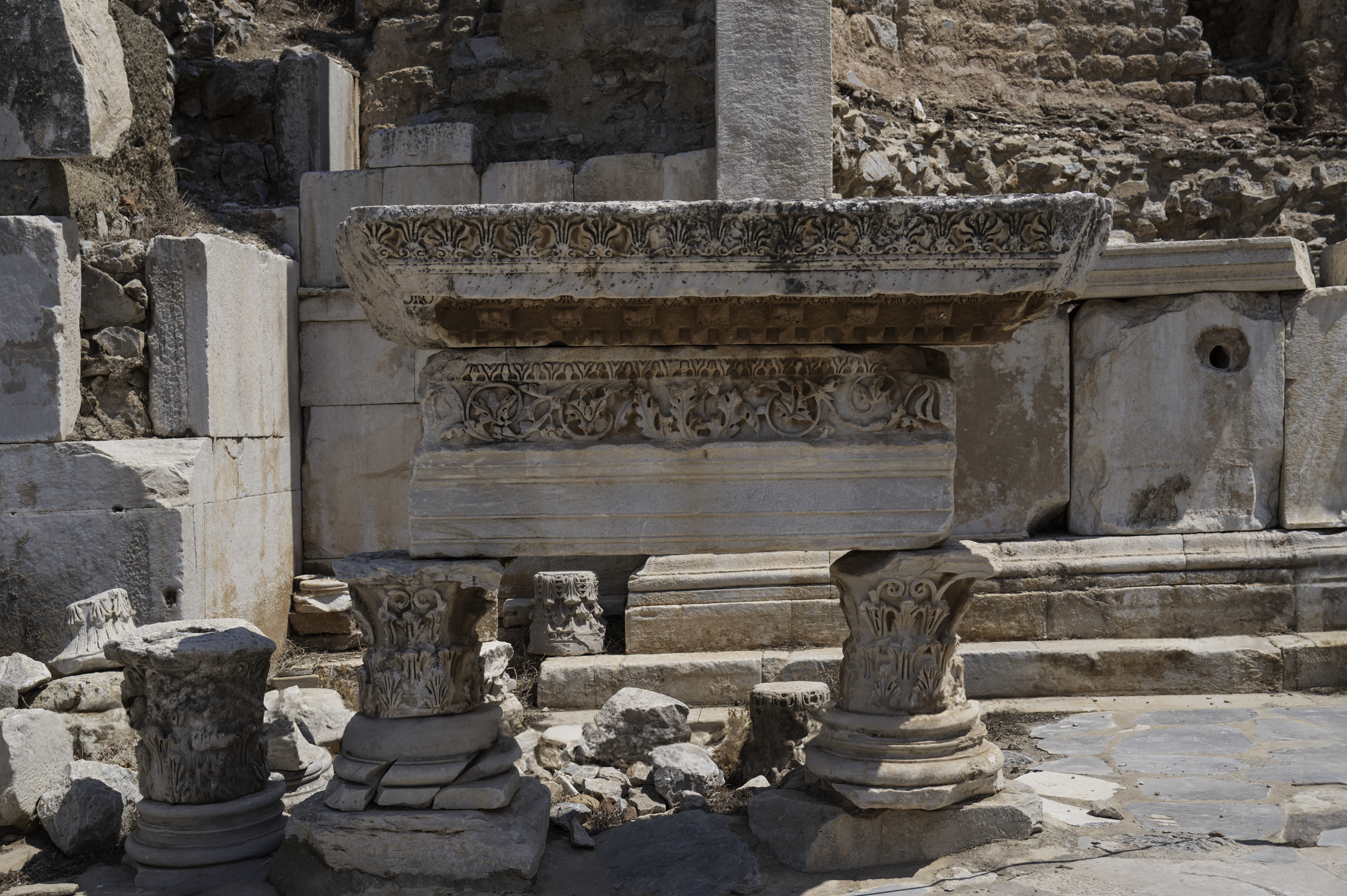 Remnants of an altar.