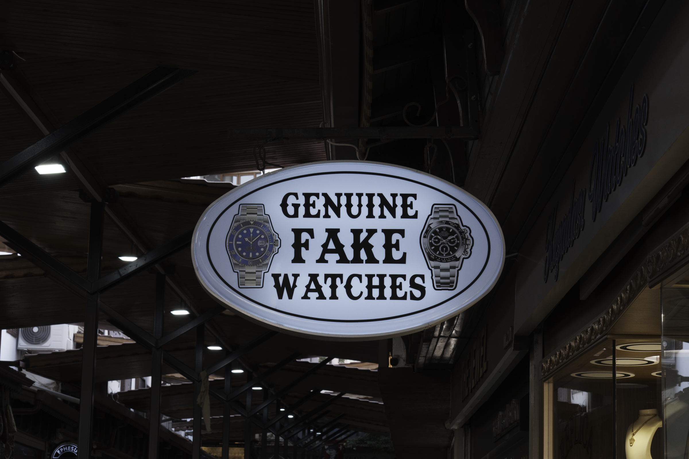 Apparently, the goods in this store are the genuine fakes!