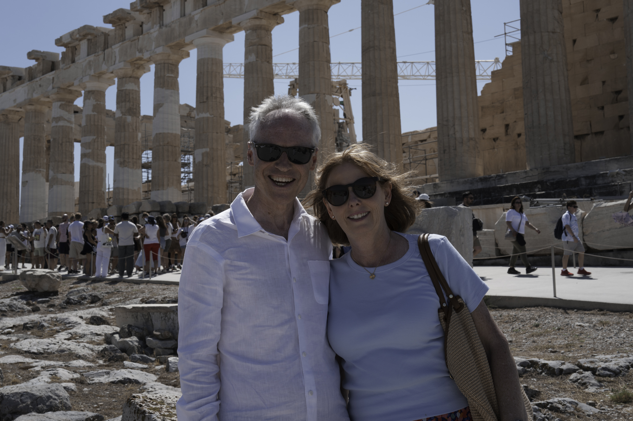 Keith and Andrea, at the Parthenon.