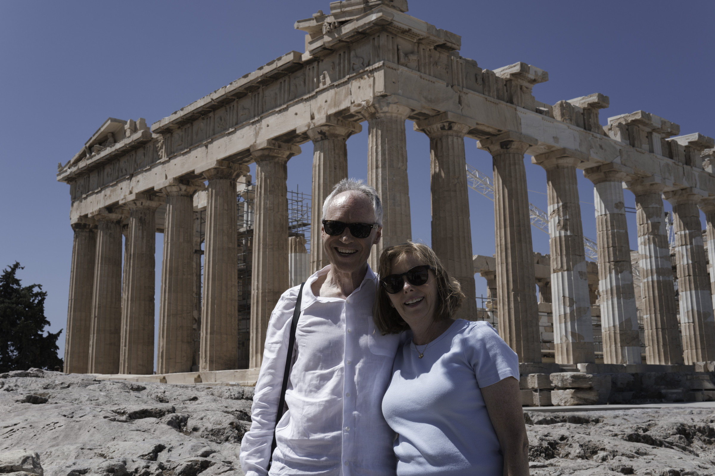 Keith and Andrea, at the Parthenon.
