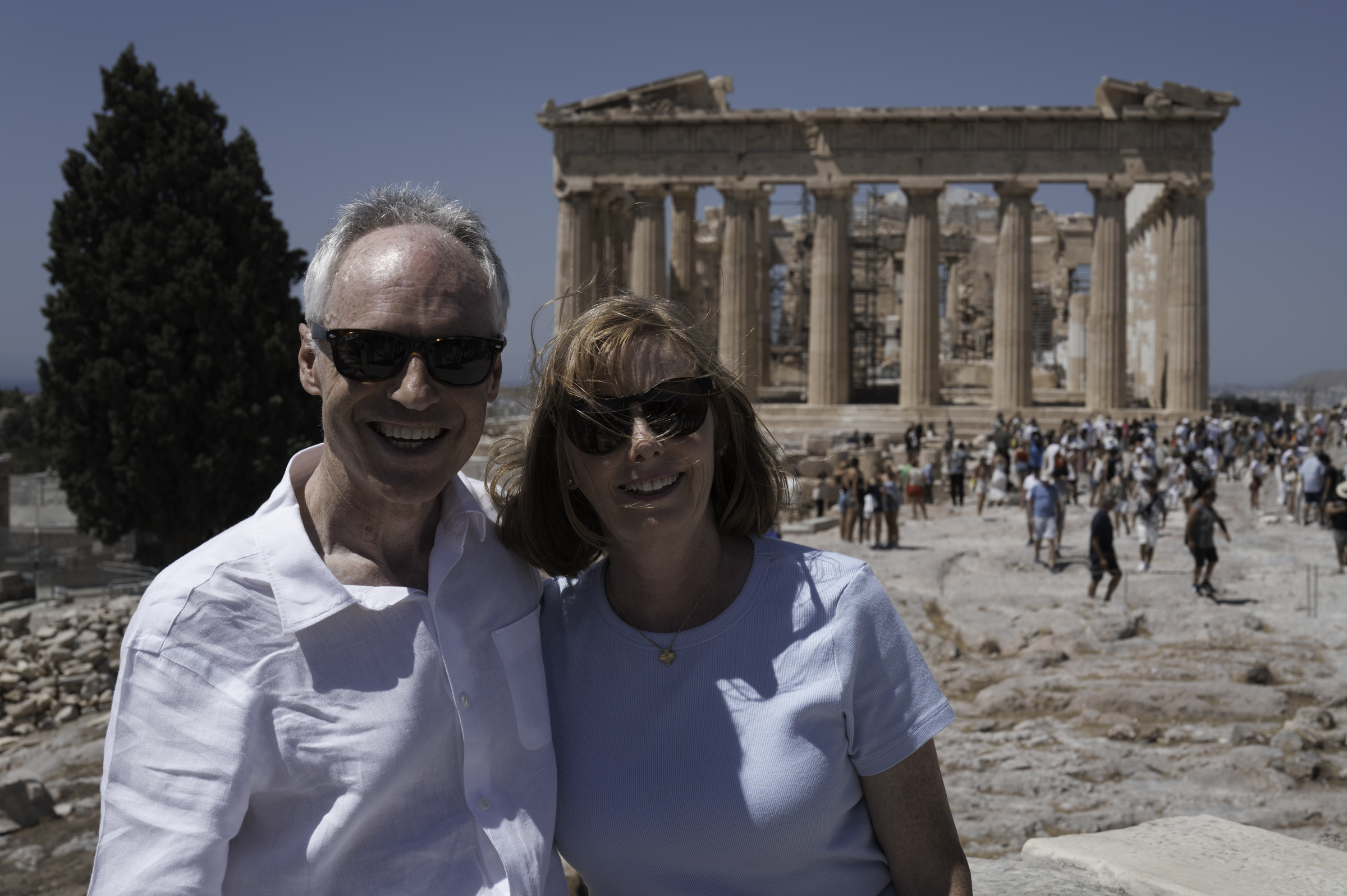 Keith and Andrea, at the Parthenon.