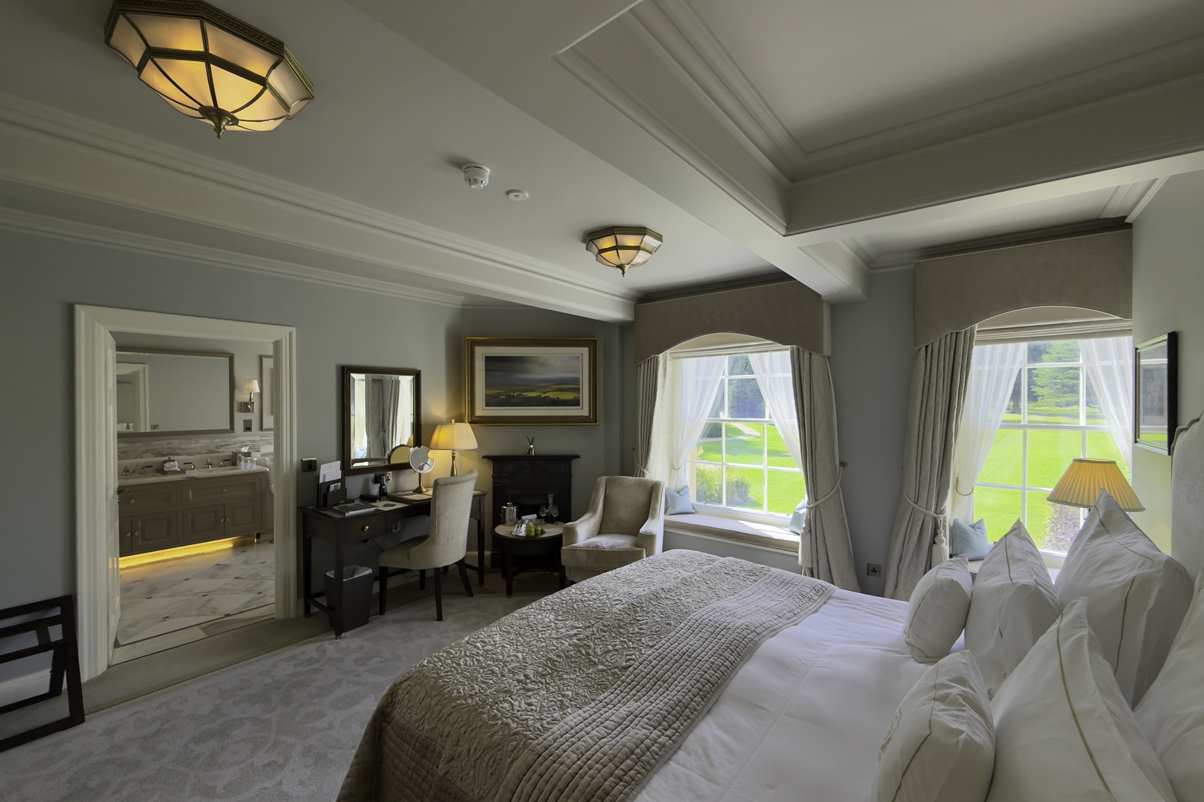 Our room at Grantley Hall.