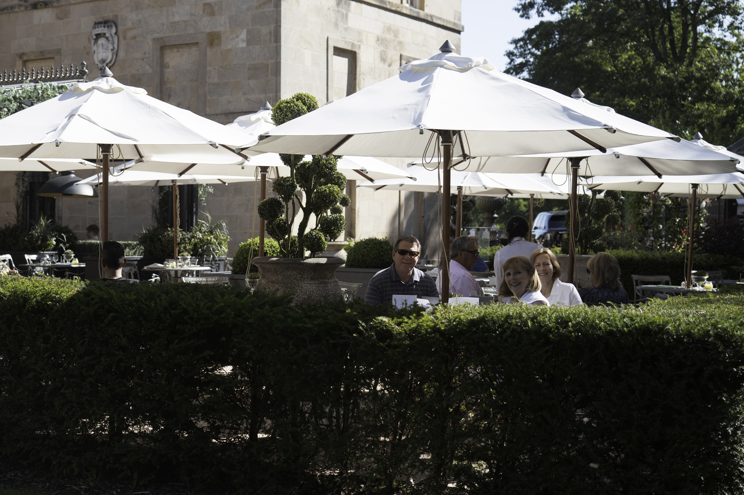 Andrea, with Earl and Sue at breakfast.