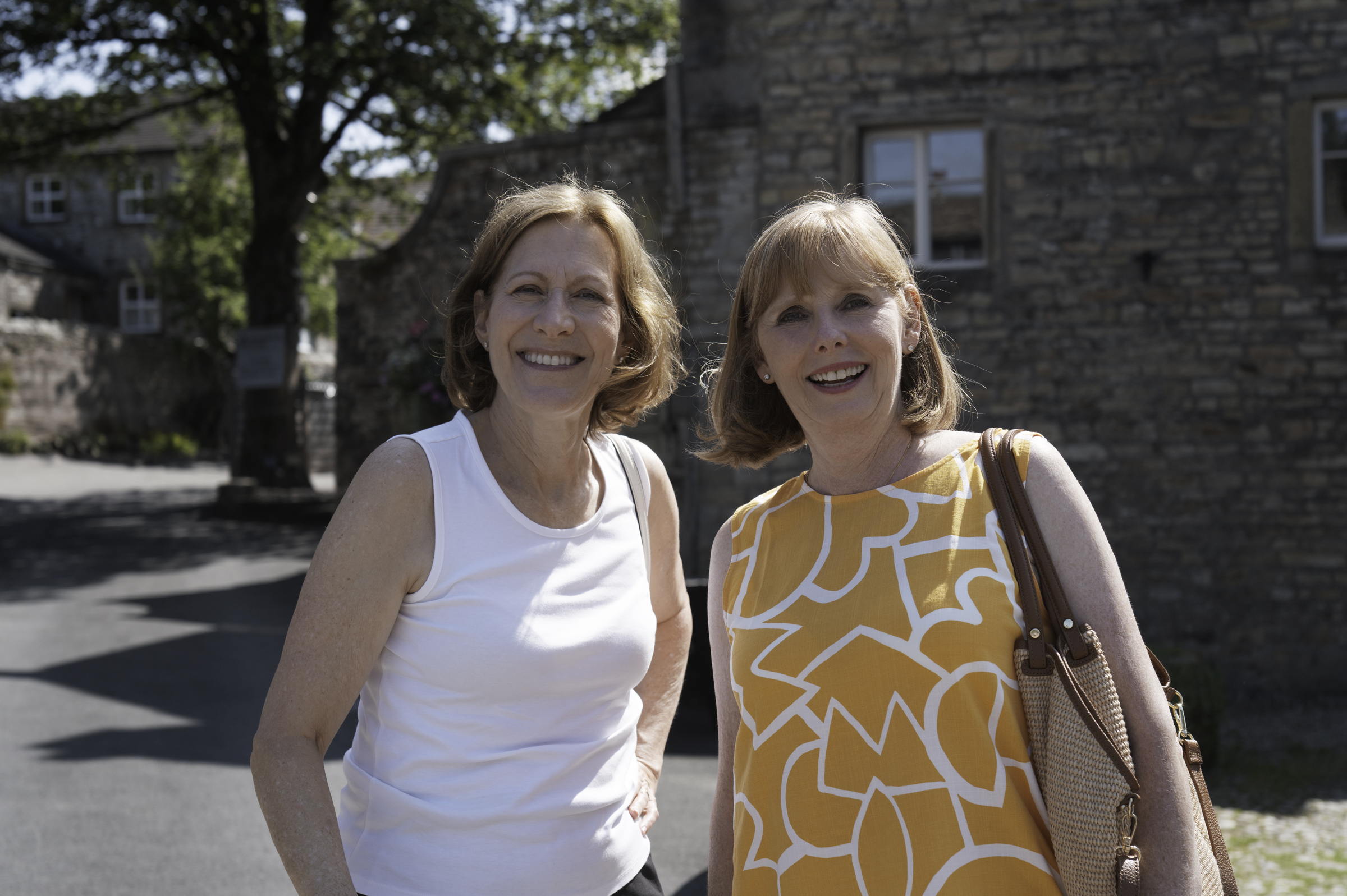 Sue and Andrea, in Grassington.