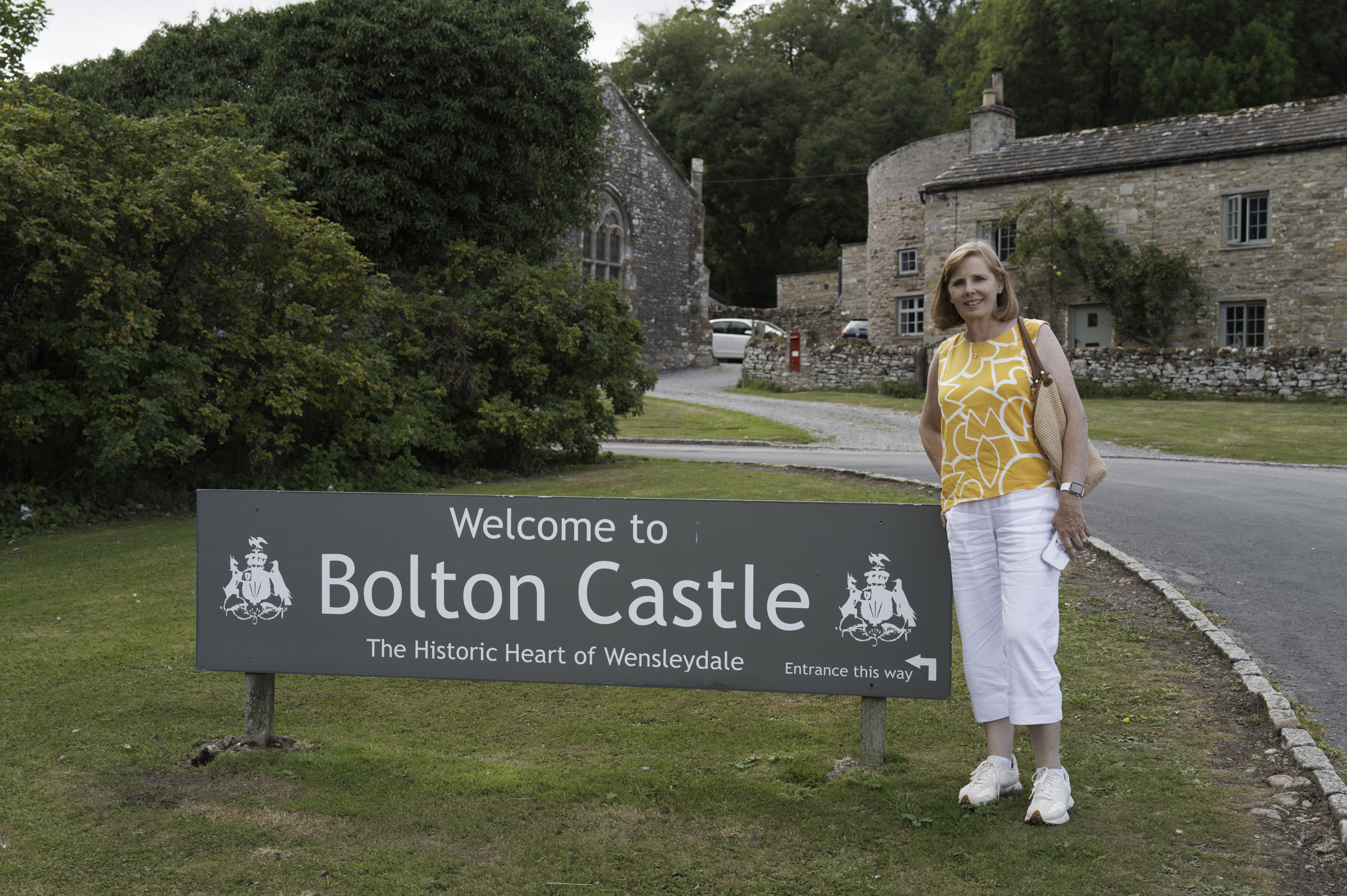 Andrea, at Bolton Castle.
