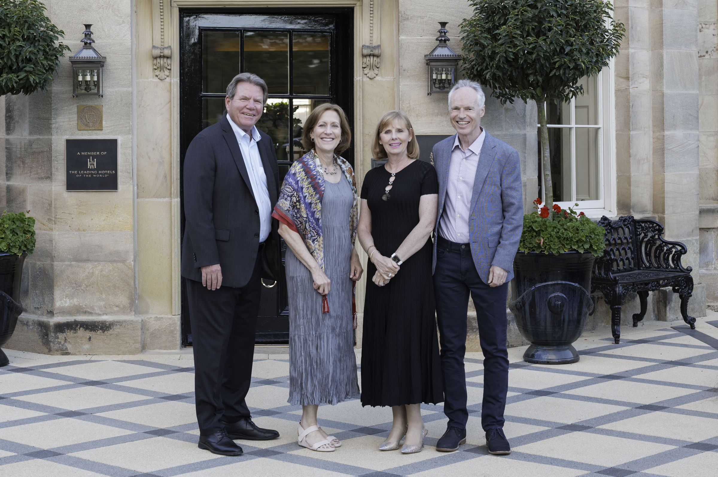 Earl and Sue, with Andrea and Keith, ready for dinner.