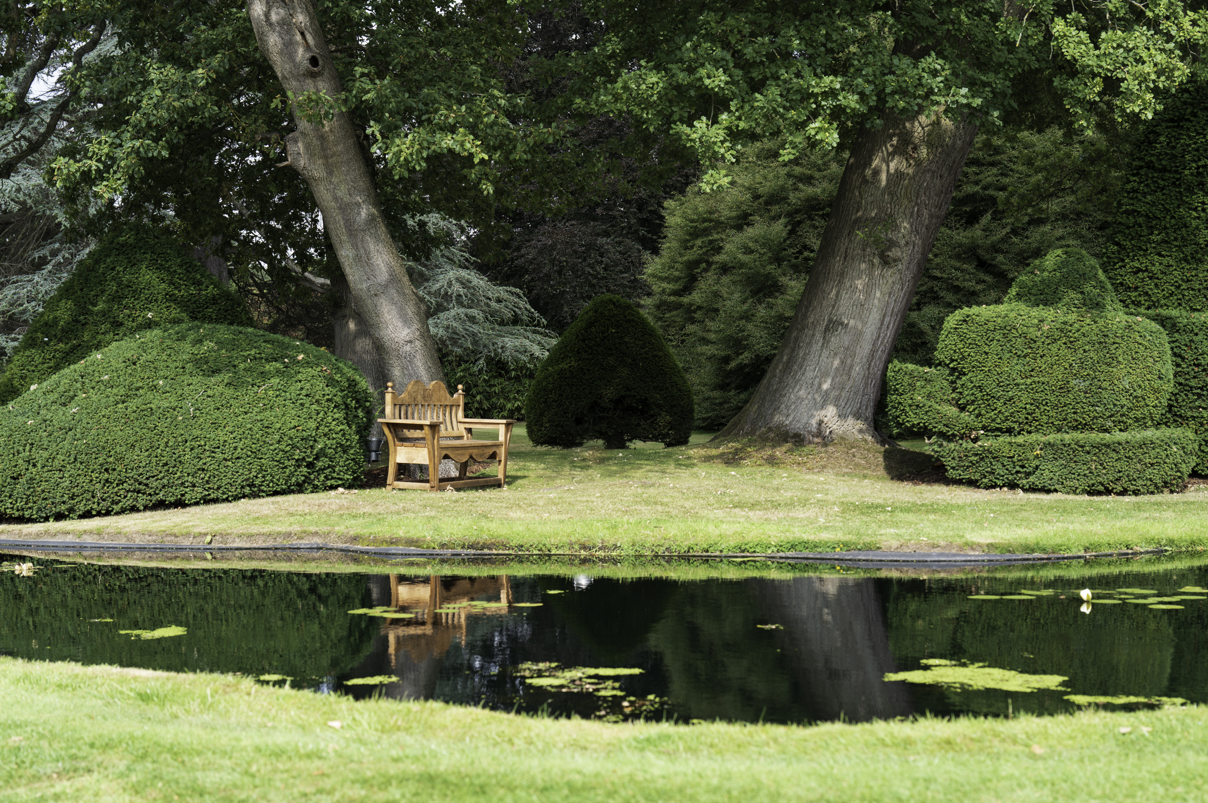 The gardens at Grantley Hall.