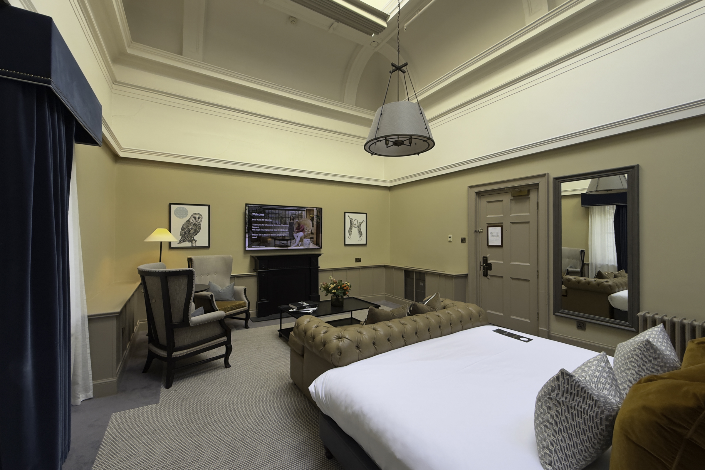 Our room at The Kimpton Charlotte Square Hotel.