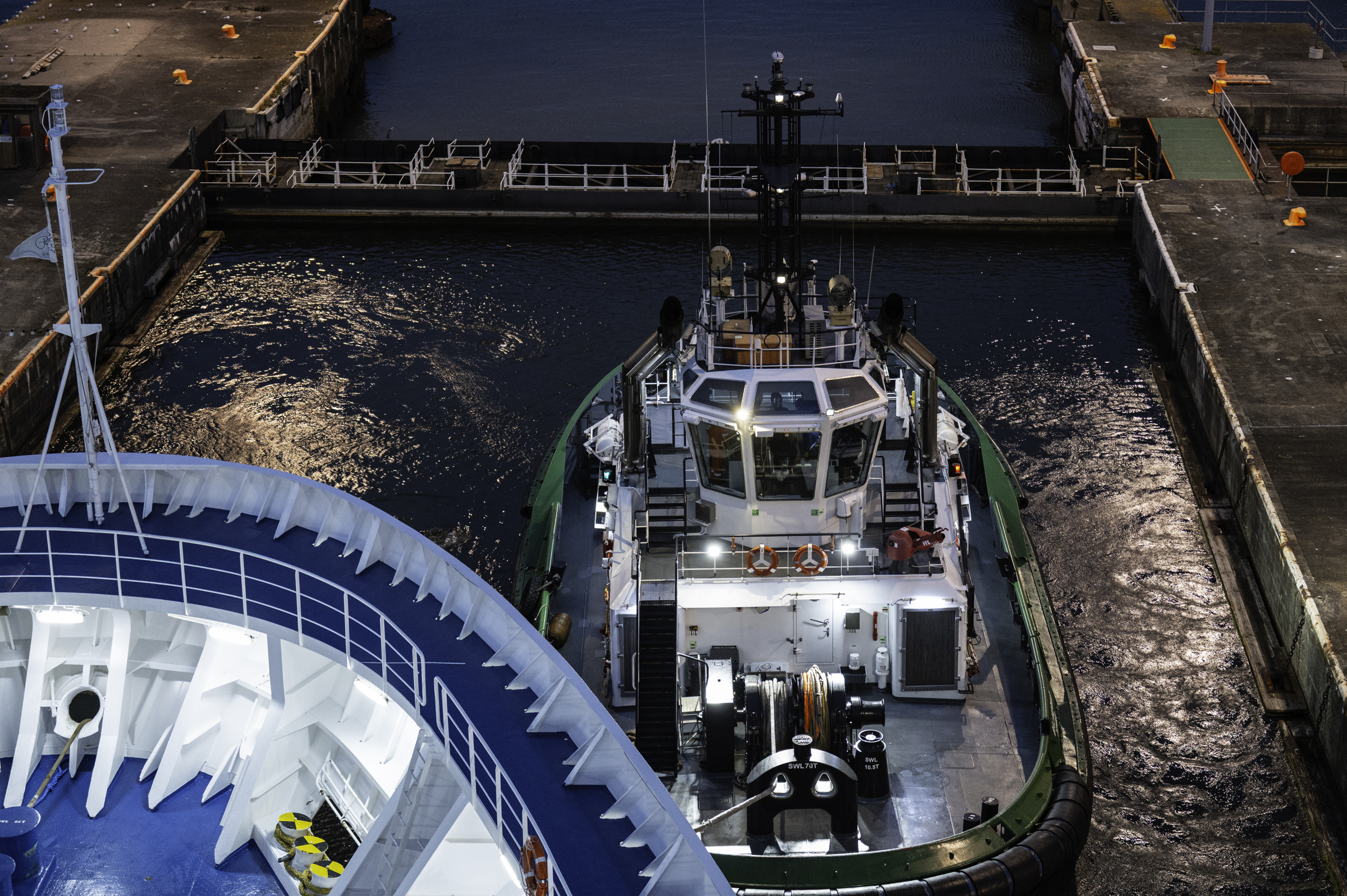 Leaving the Port of Leith.