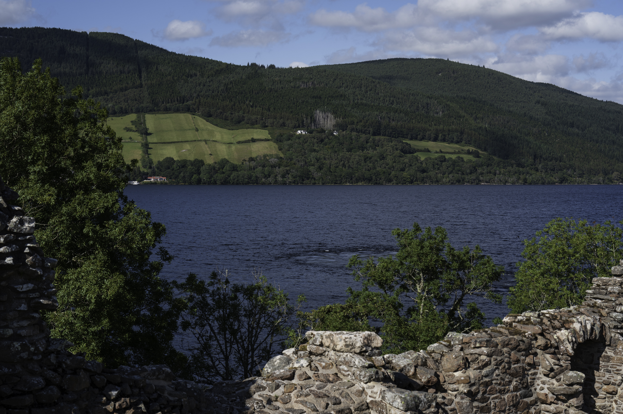 Looking over Loch Ness from Urquhart Castle.