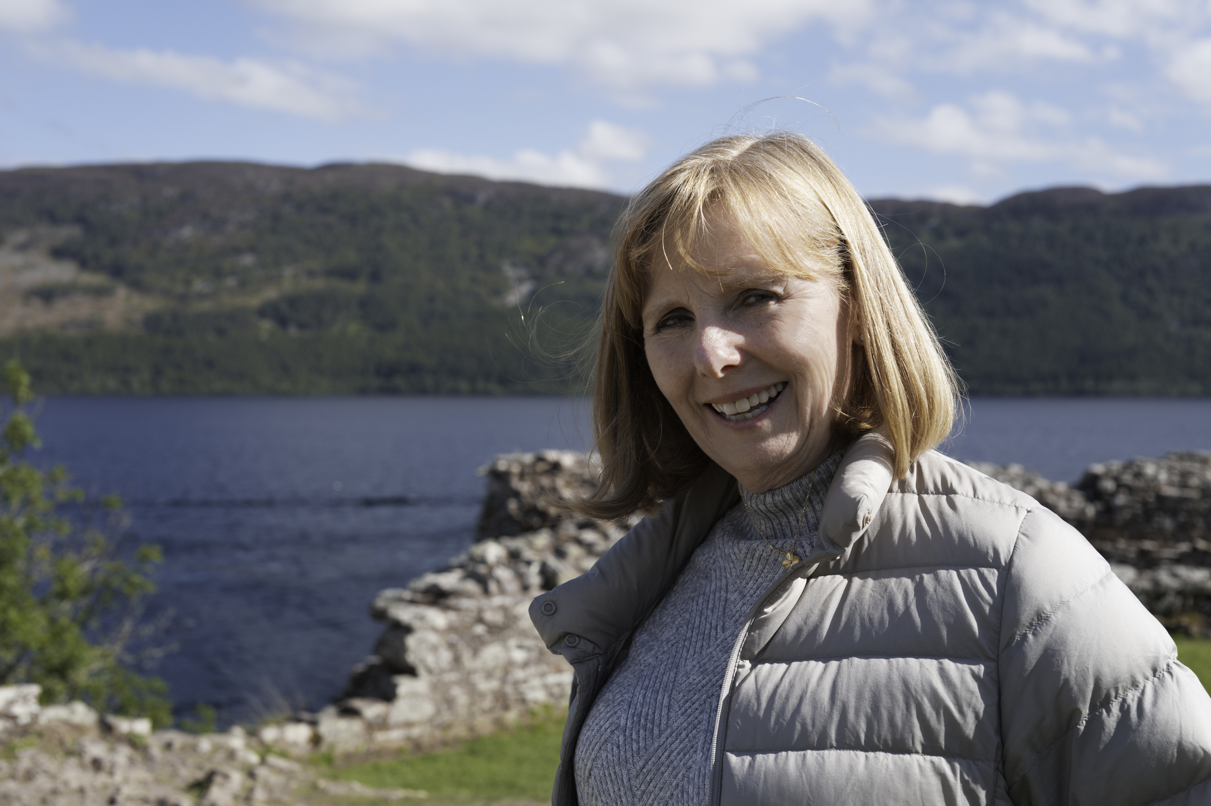 Andrea, at Urquhart Castle.