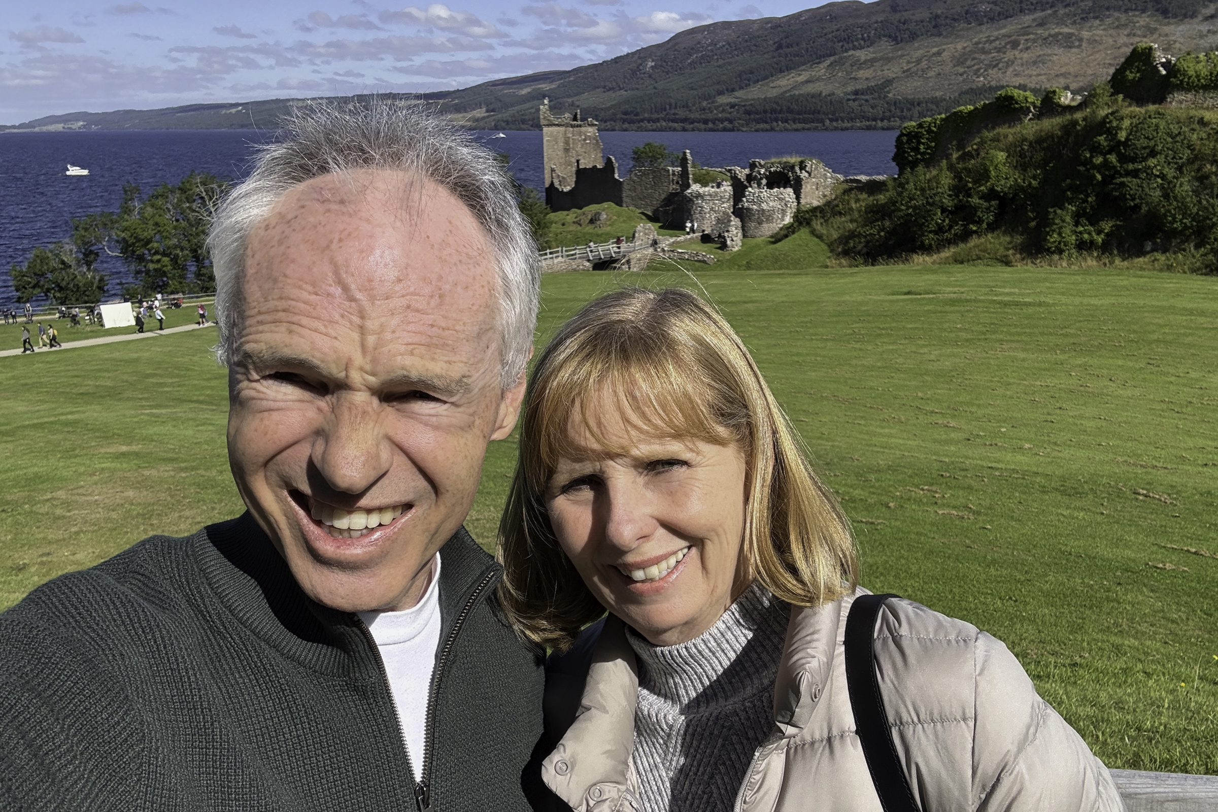 Keith and Andrea, at Urquhart Castle.