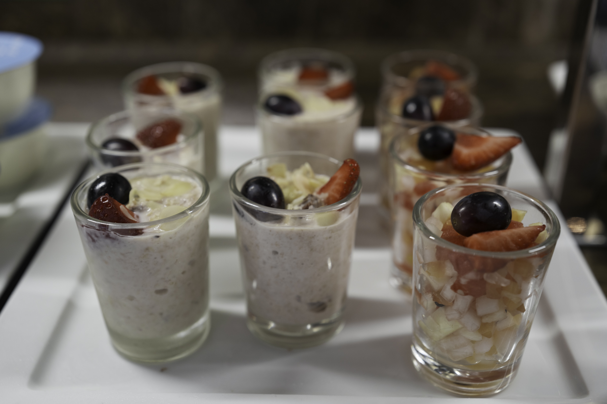 Selection of muesli for breakfast.