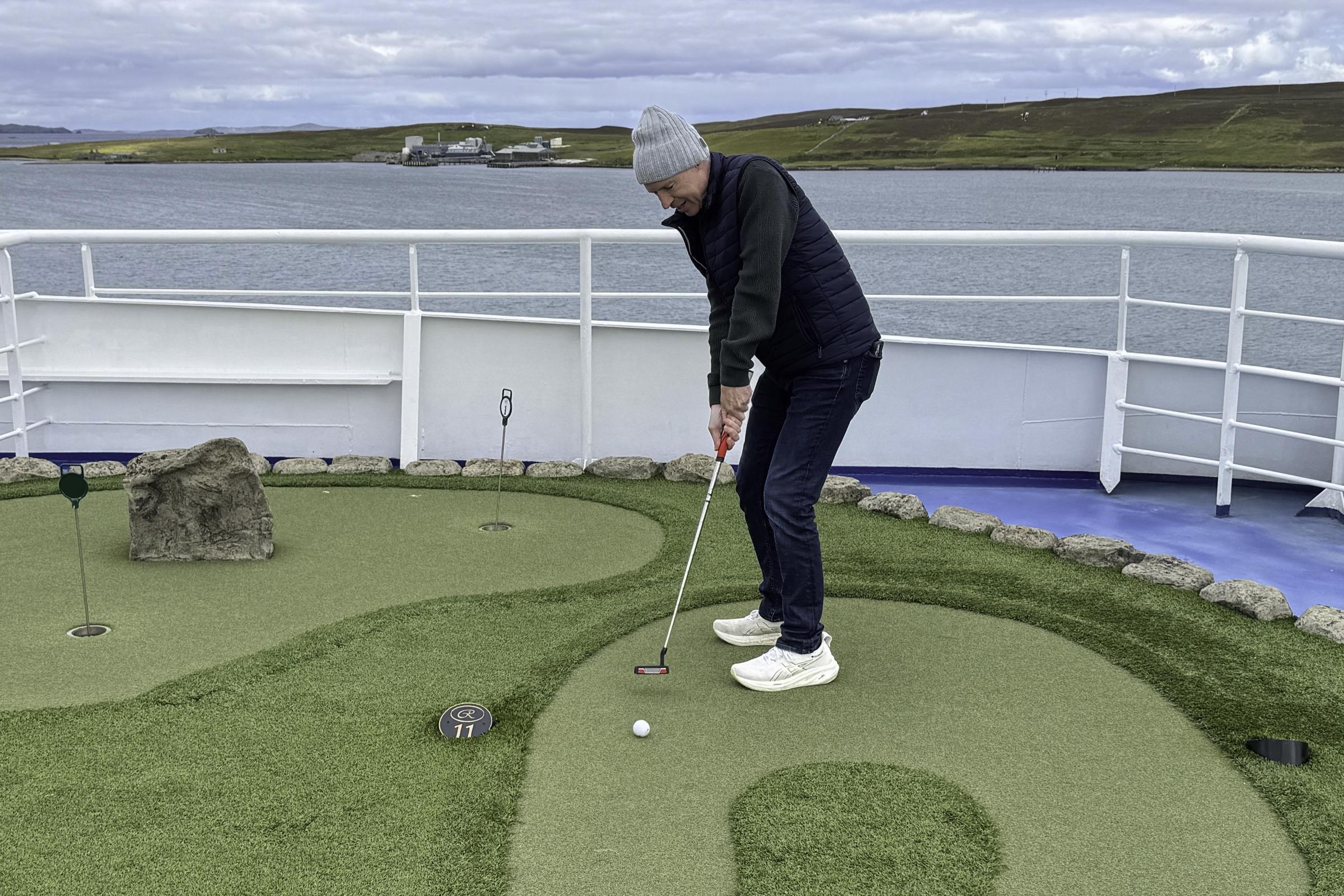 Keith, on the mini-golf course.