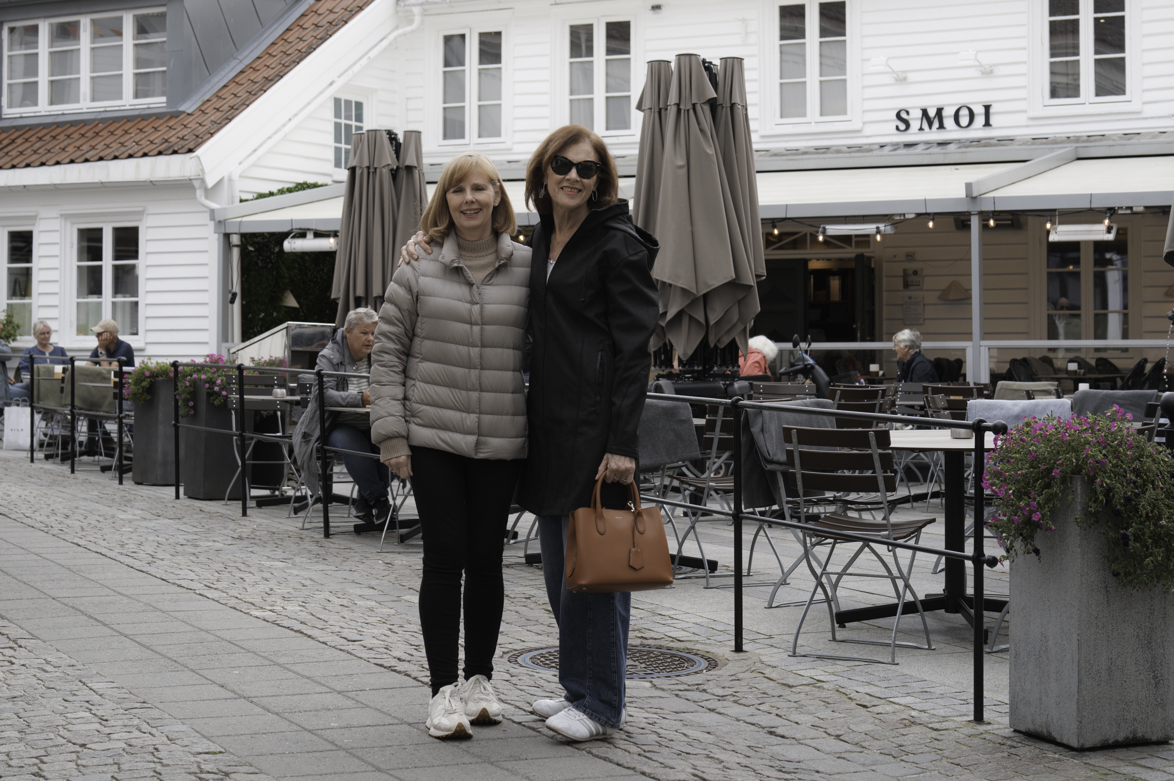 Andrea and Joy, in Mandal.