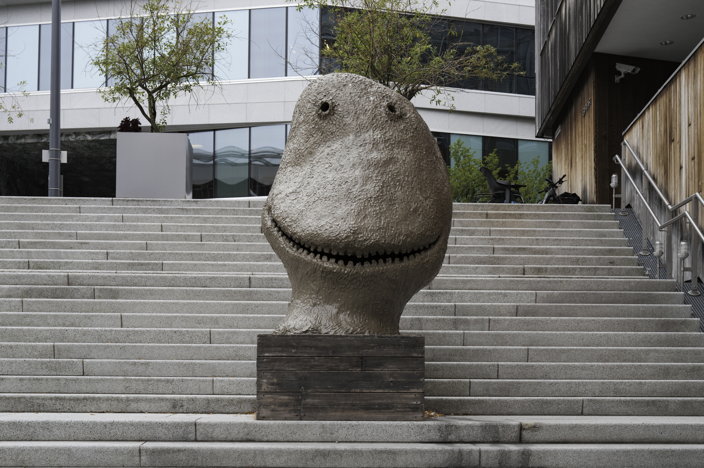 Sculpture outside the Astrup Fearnley Museum Of Modern Art.