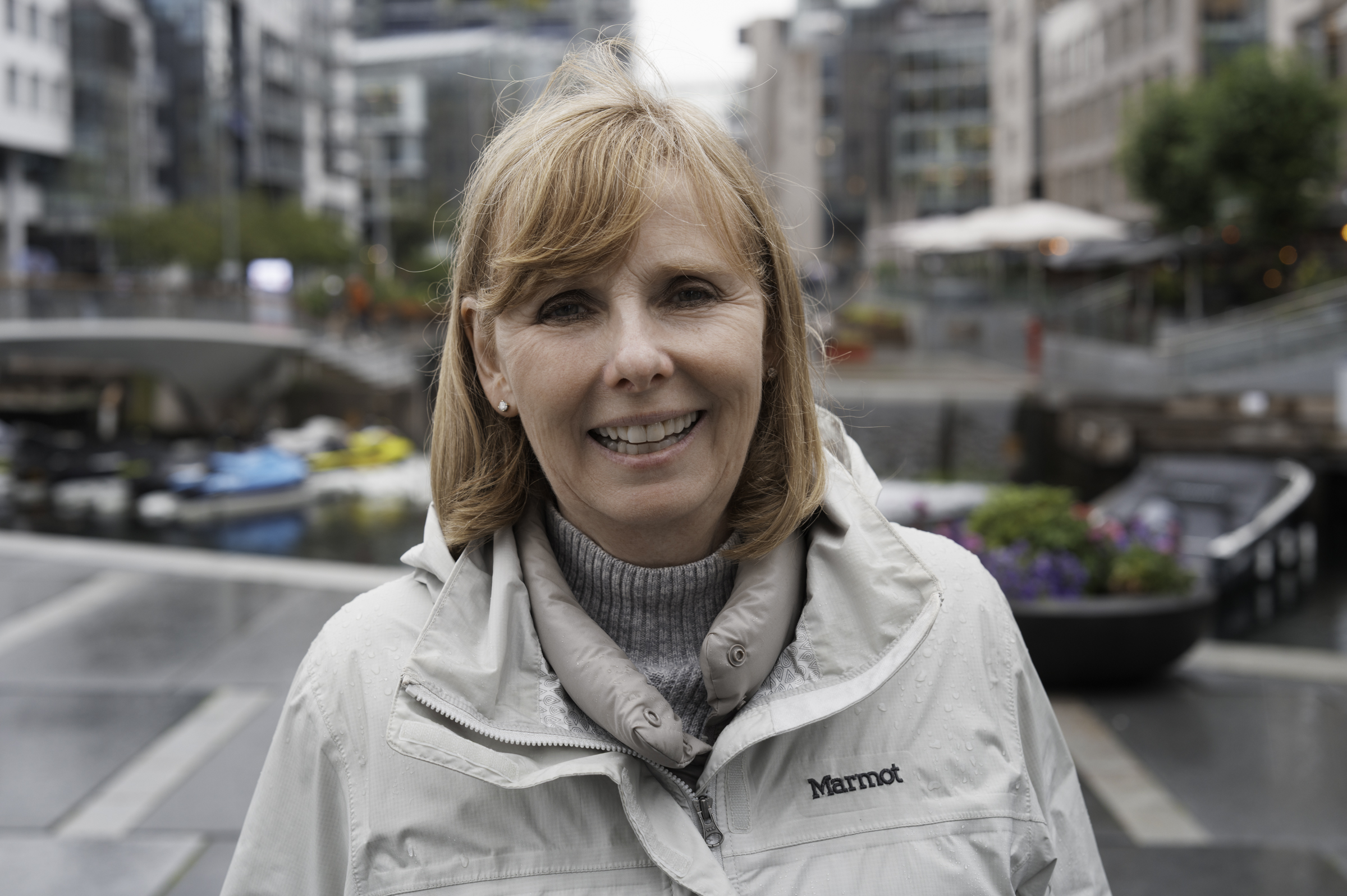 Andrea, on the boardwalk.