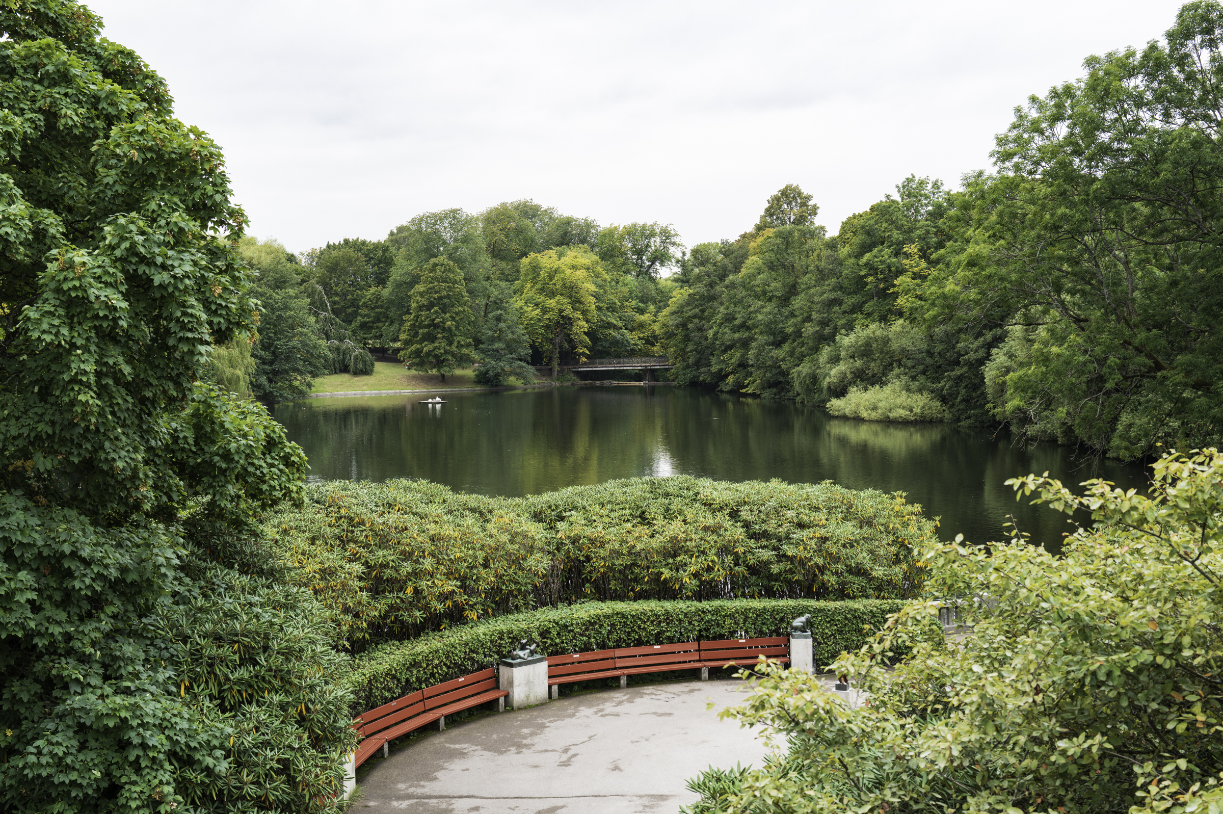 Lake in Vigeland Park.