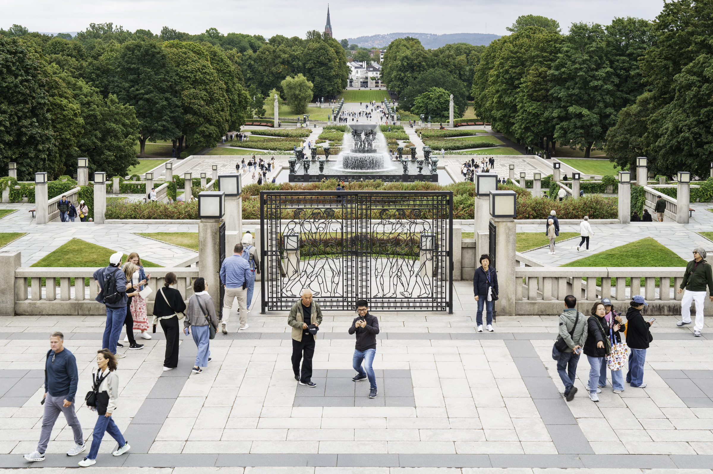 View over Vigeland Park.