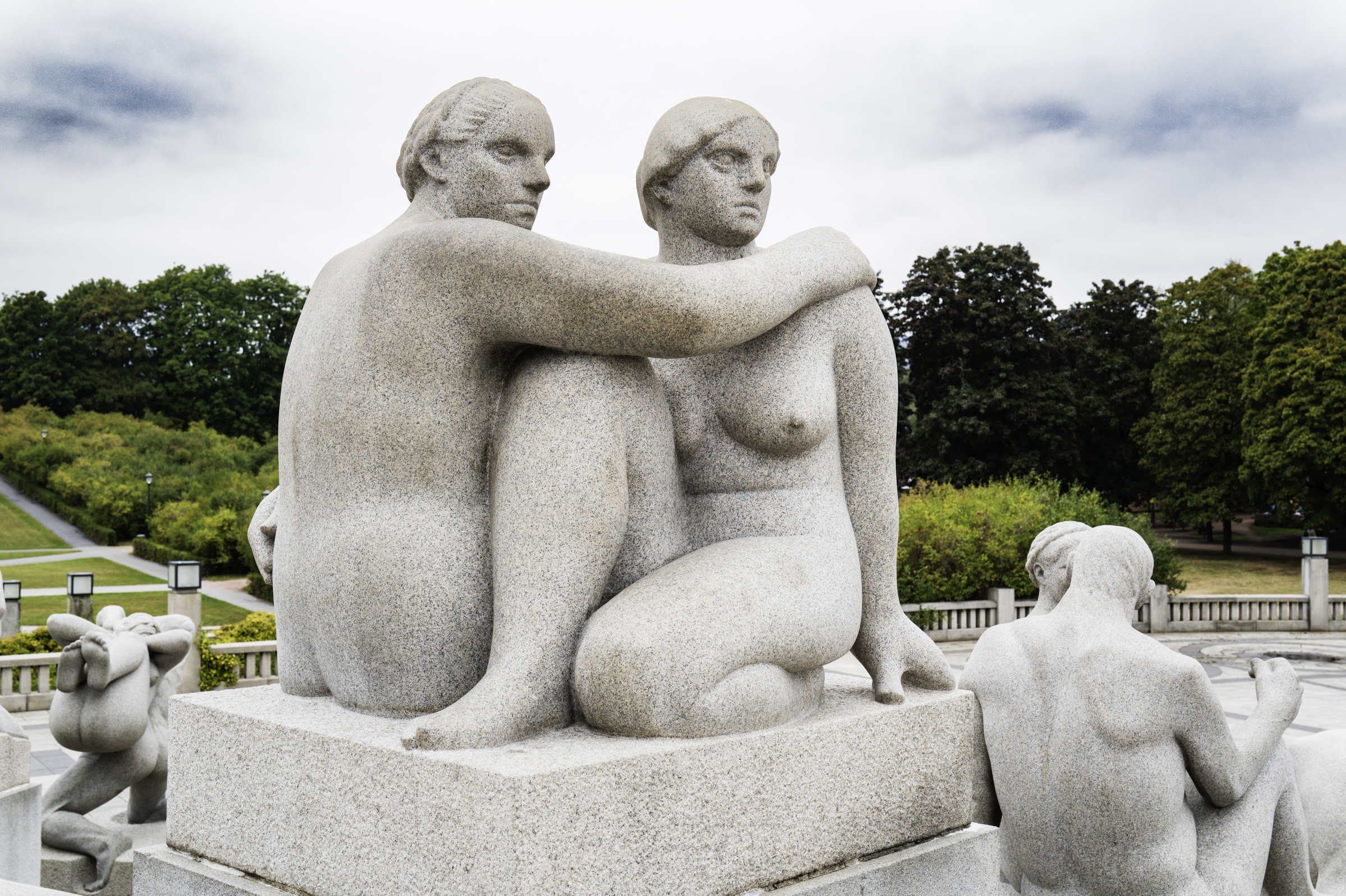 Part of the Monolith Plateau in Vigeland Park.