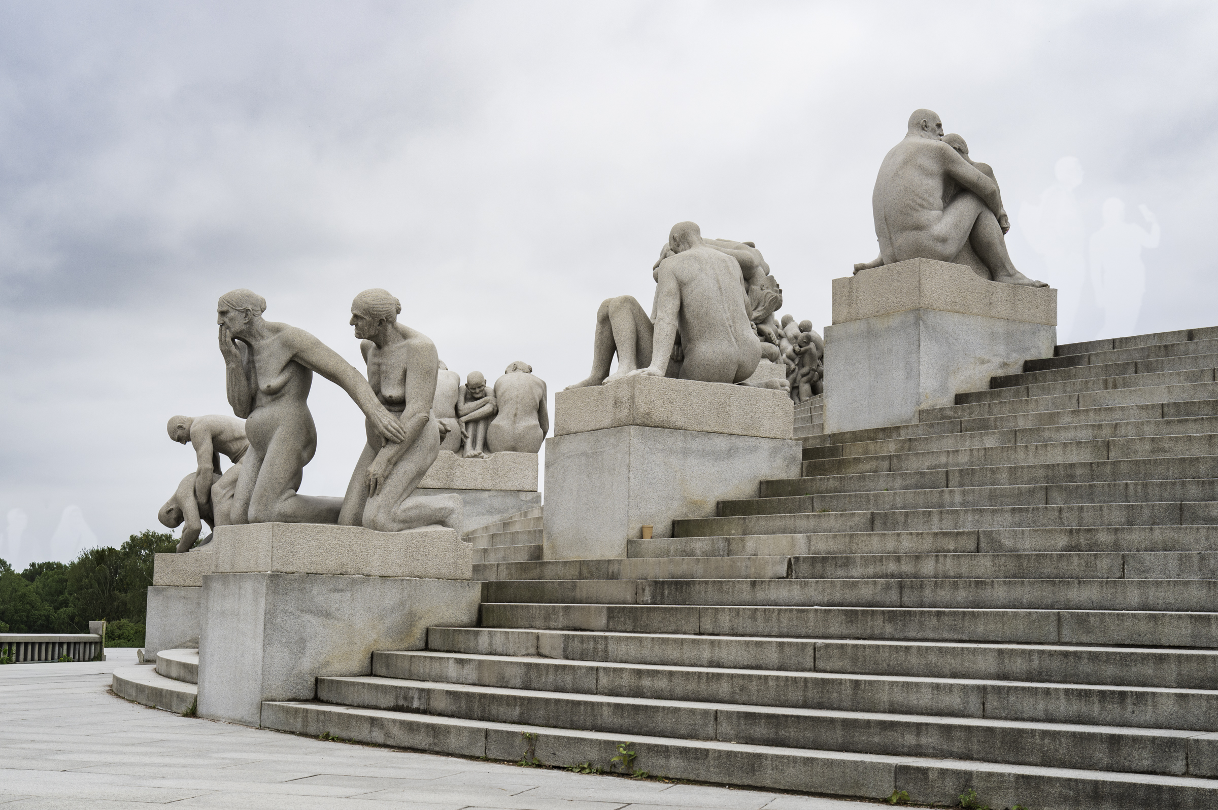 Part of the Monolith Plateau in Vigeland Park.