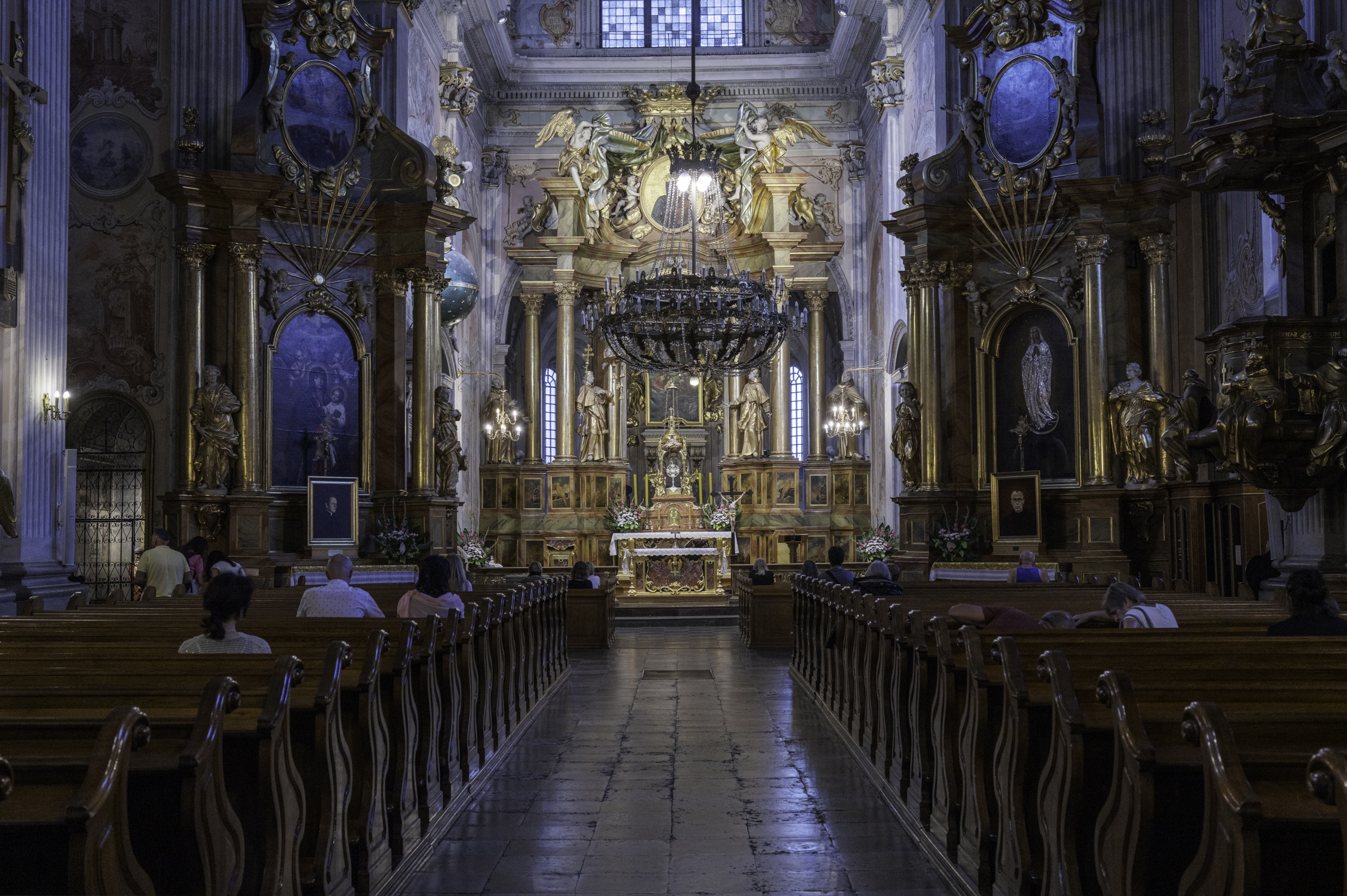 Inside the Church of St. Anne.