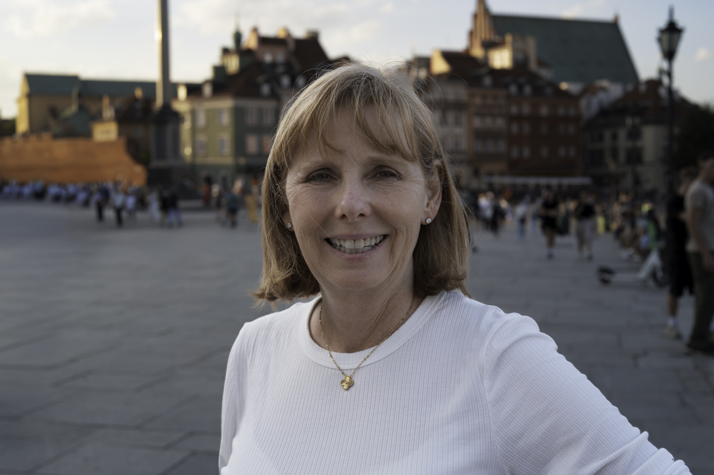 Andrea, in the Warsaw Old Town.