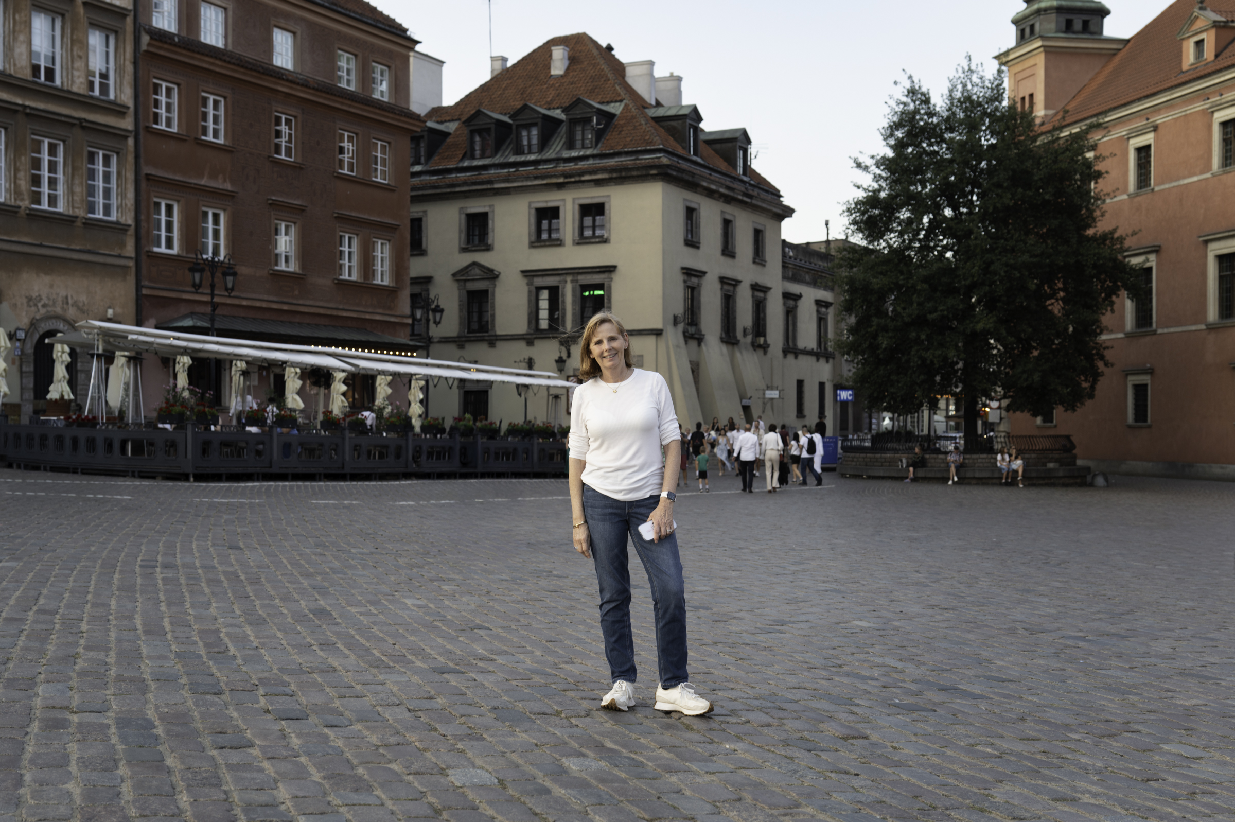 Andrea, in the Warsaw Old Town.