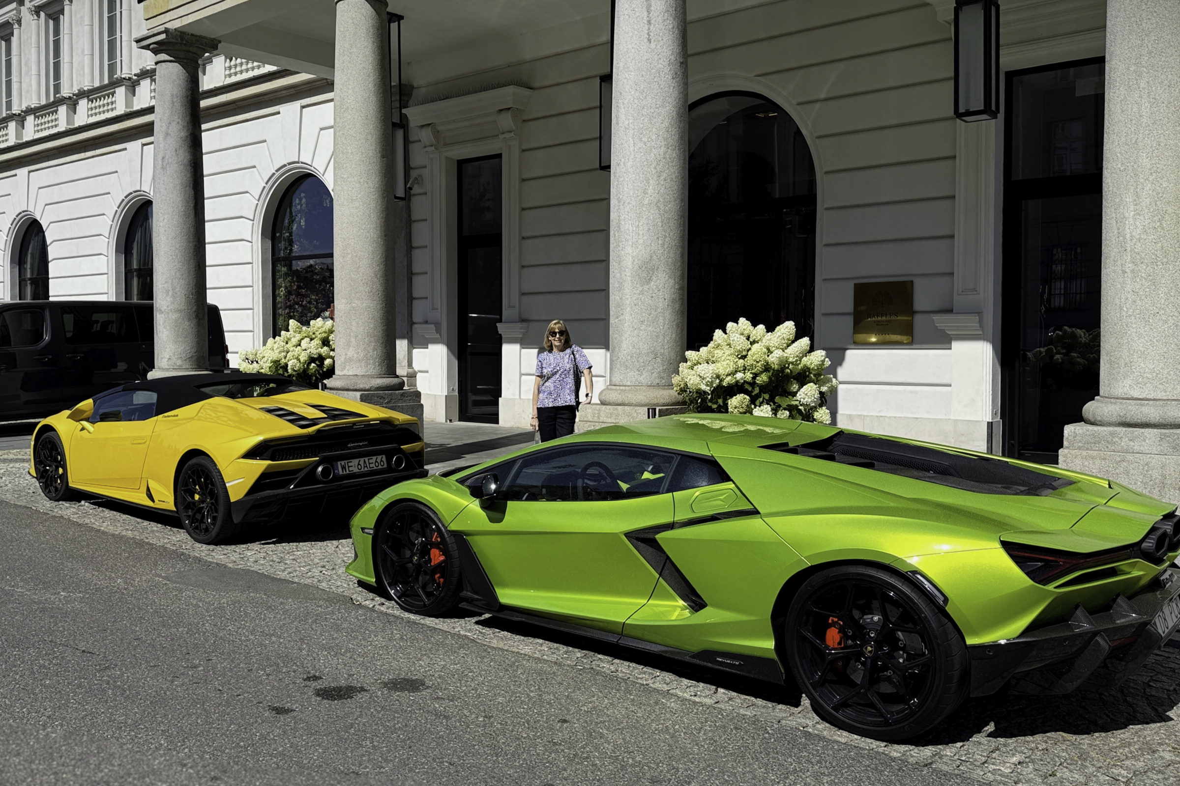 Andrea, ready to leave the hotel.